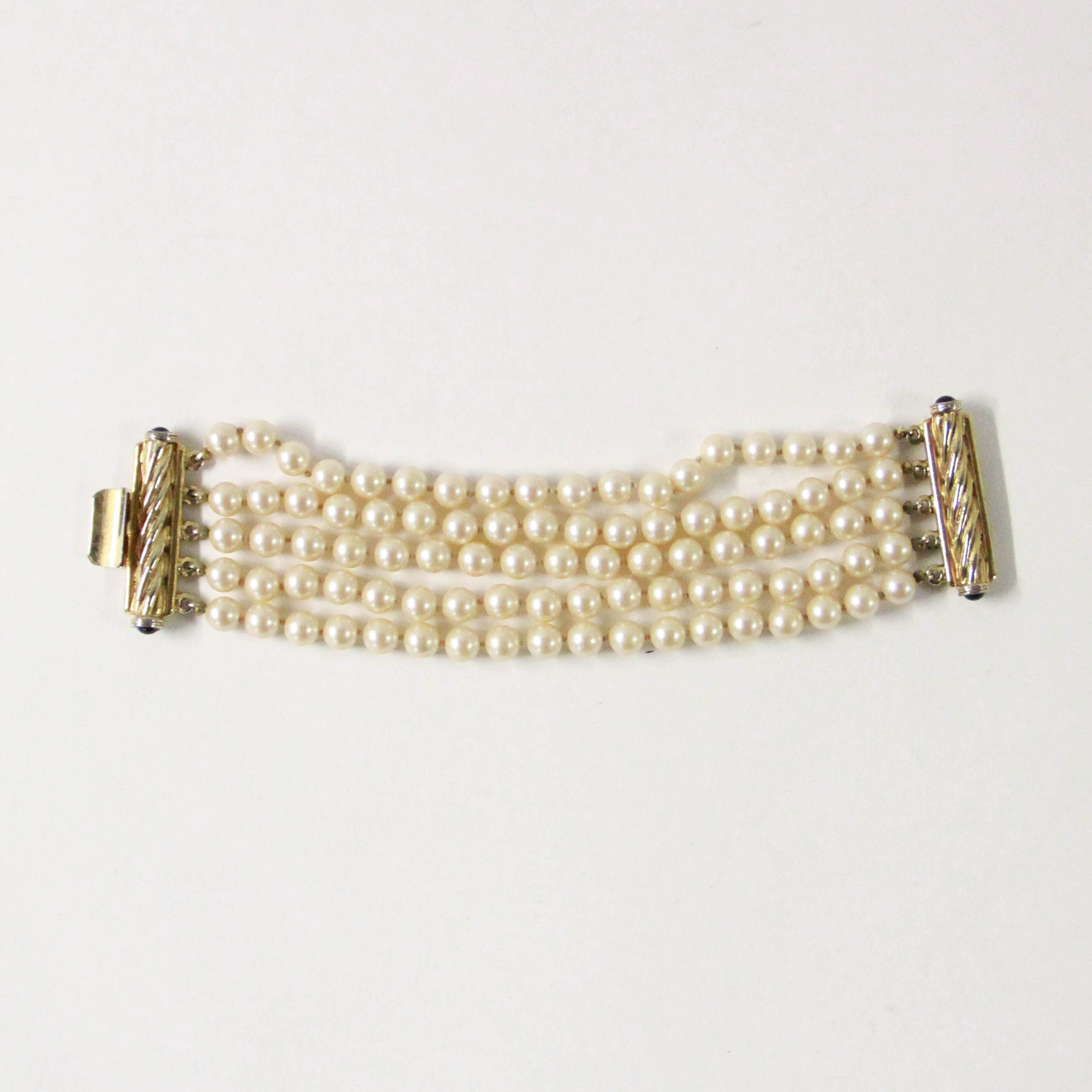 Carolee Five-Strand Costume Pearl Bracelet