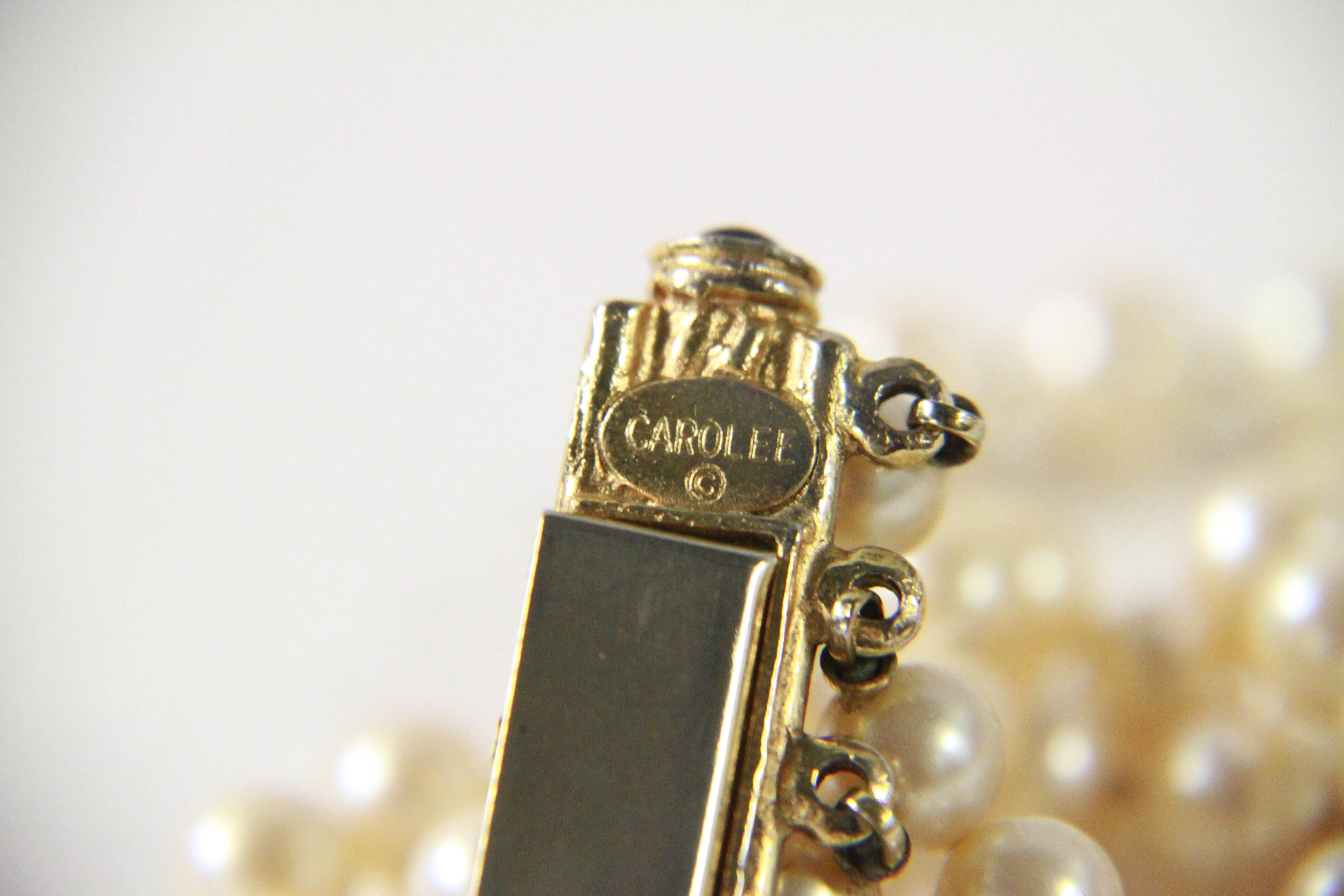 Carolee Five-Strand Costume Pearl Bracelet