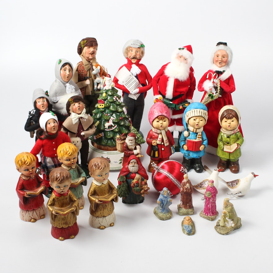Christmas Decor Featuring Byer's Choice Carolers