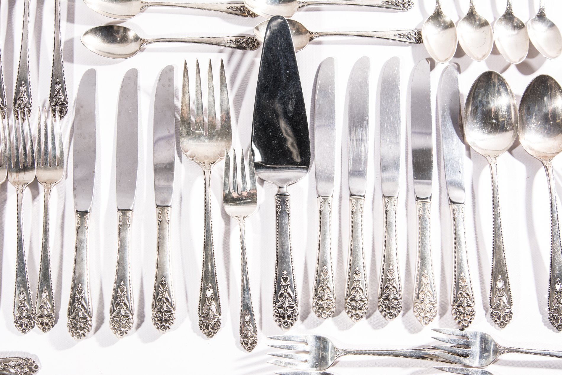 International Sterling Silver Flatware "Queen's Lace"