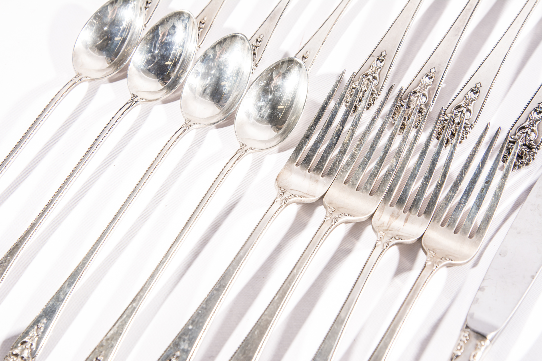 International Sterling Silver Flatware "Queen's Lace"