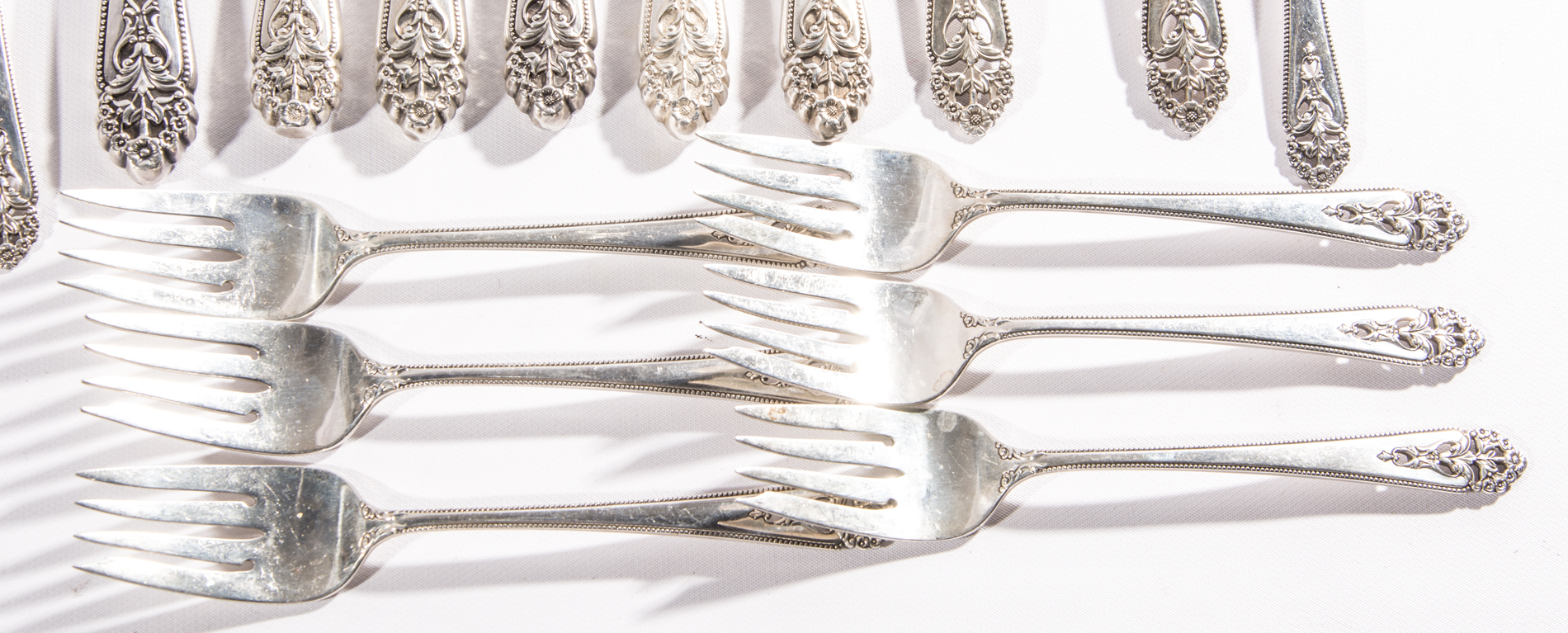 International Sterling Silver Flatware "Queen's Lace"