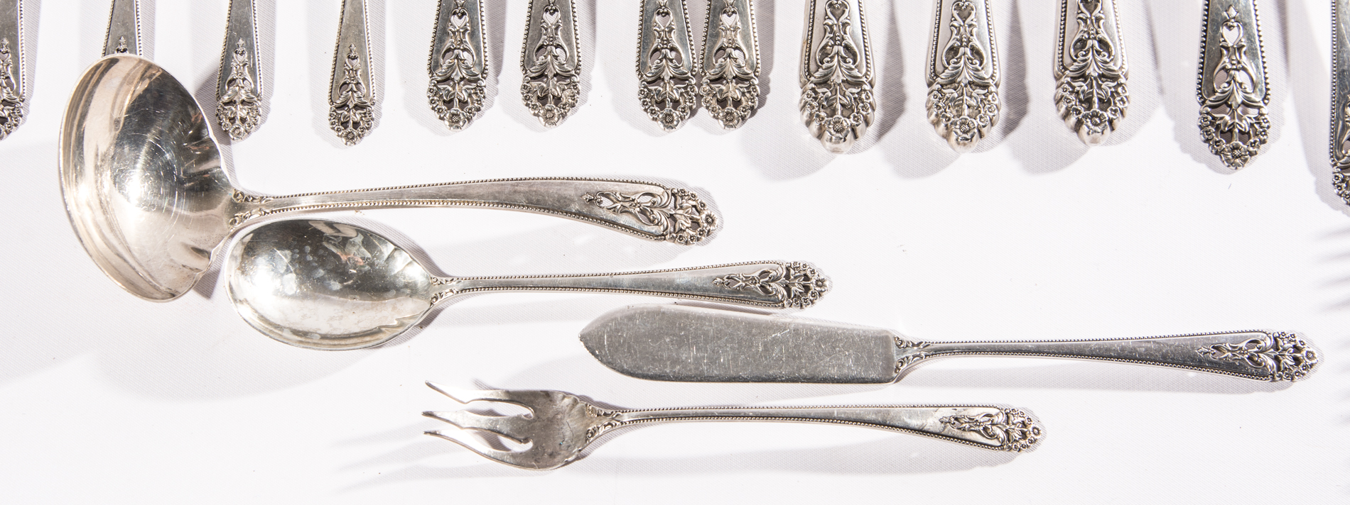 International Sterling Silver Flatware "Queen's Lace"