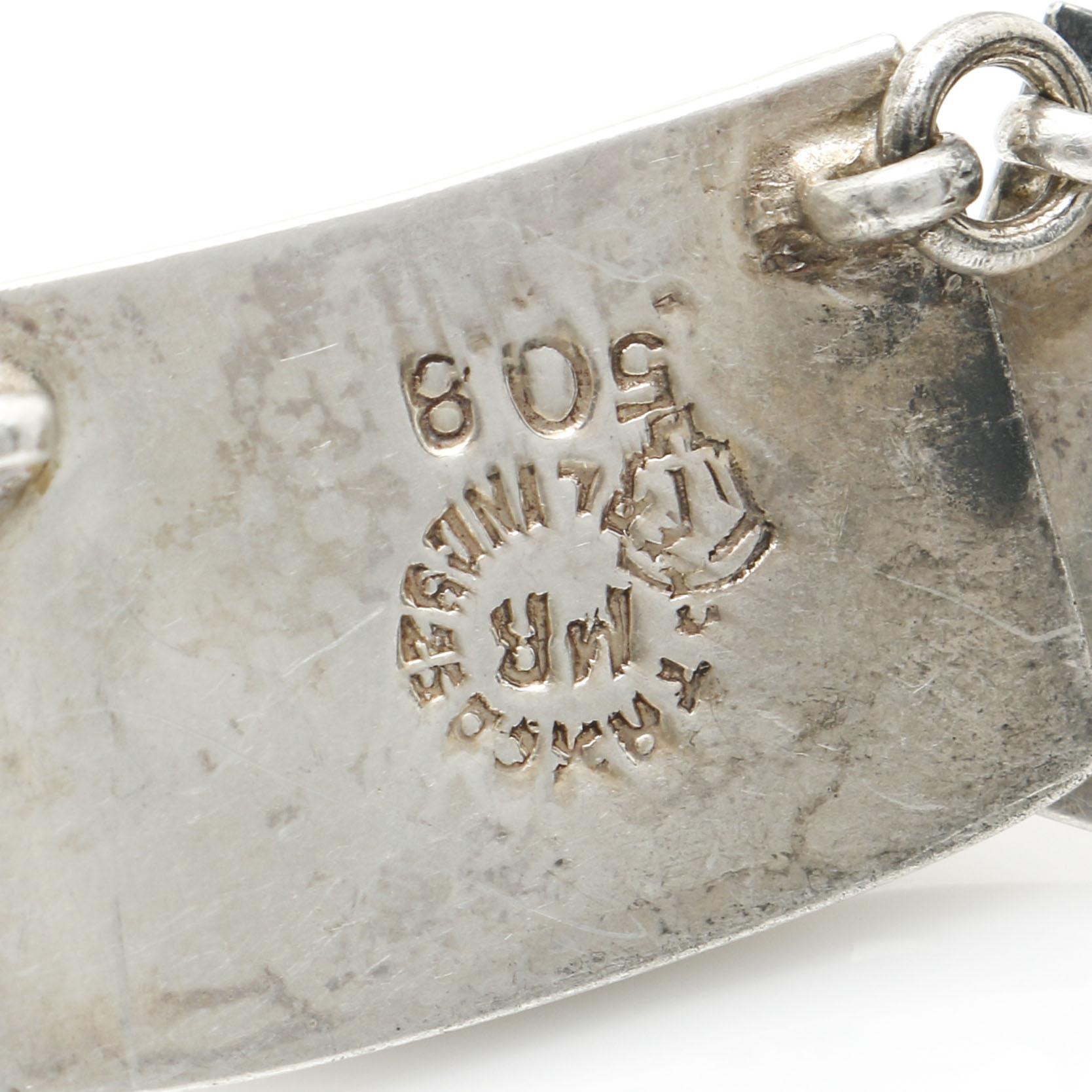 Vintage Mexican Miguel Alonzo Sterling Silver Abalone Necklace With A. Garcia Sterling Silver Abalone Earrings