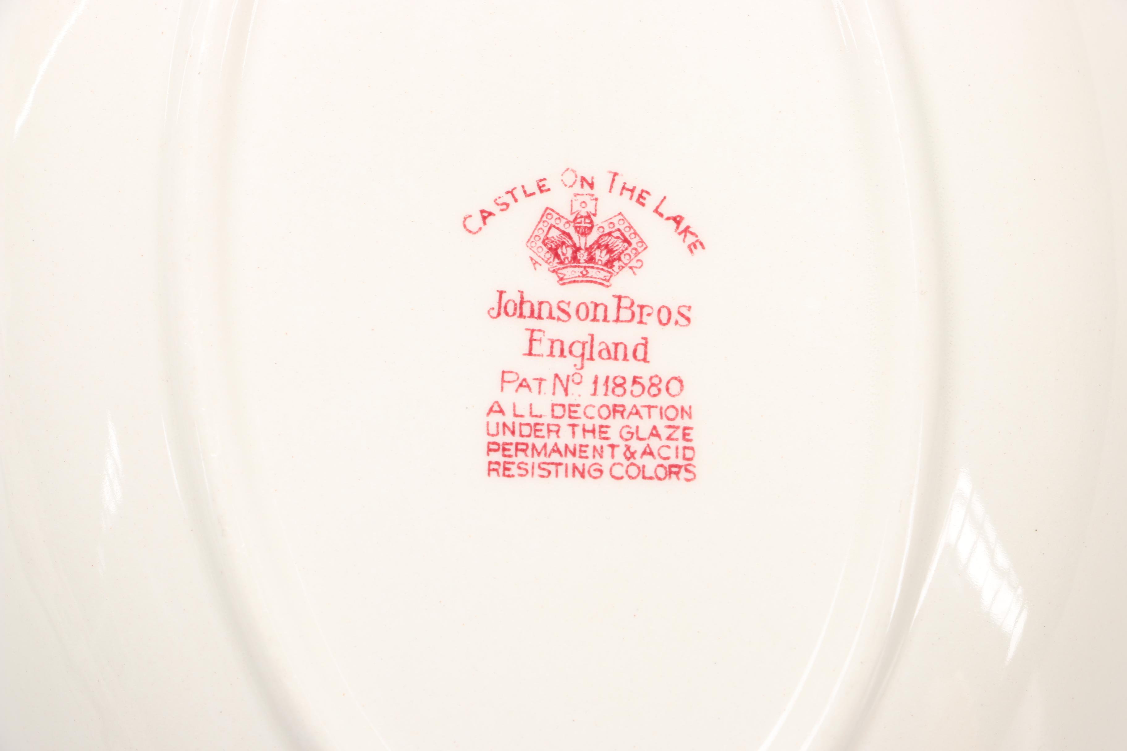 Johnson Bros "Castle On The Lake" English Dishes