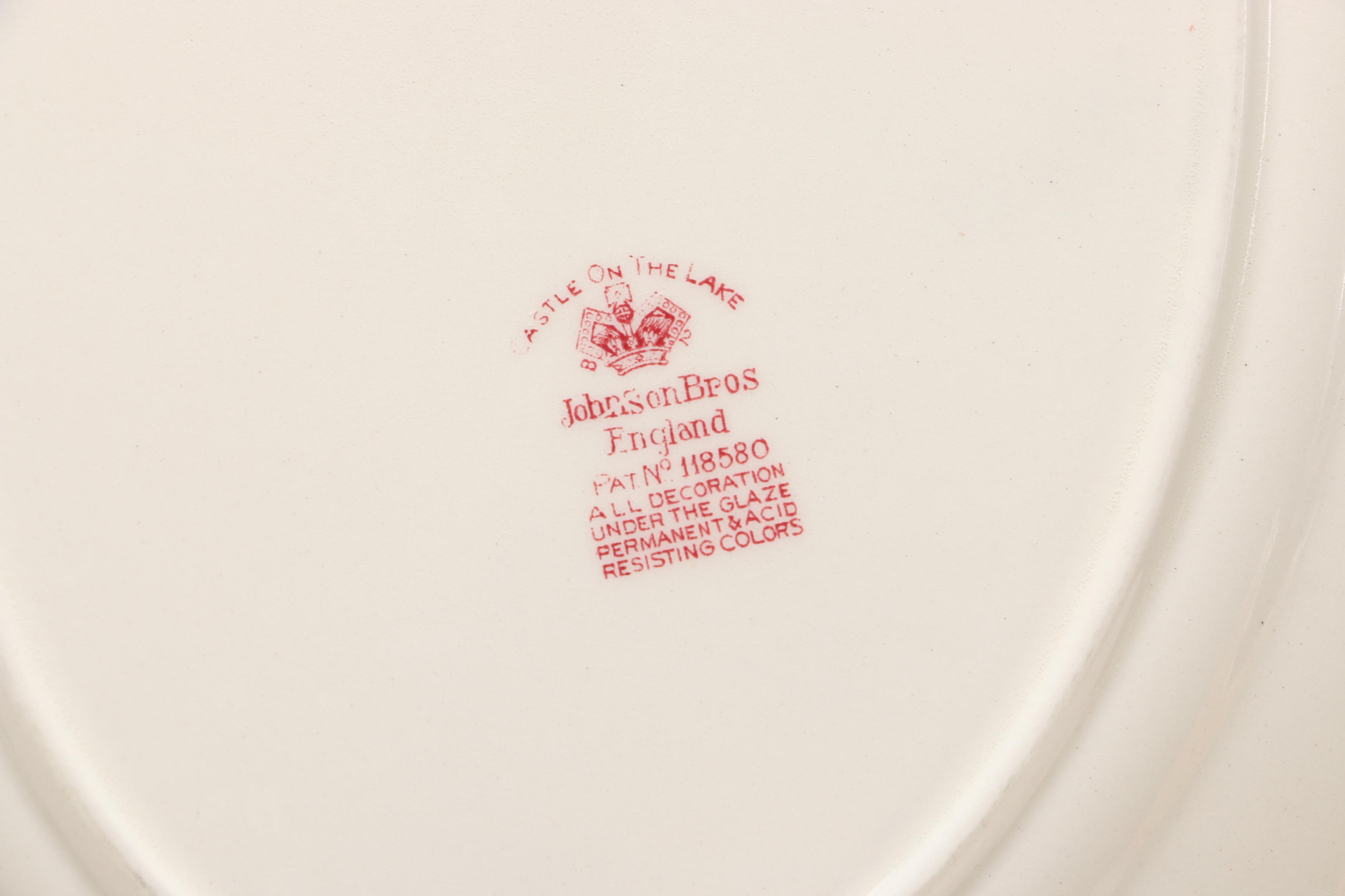Johnson Bros "Castle On The Lake" English Dishes