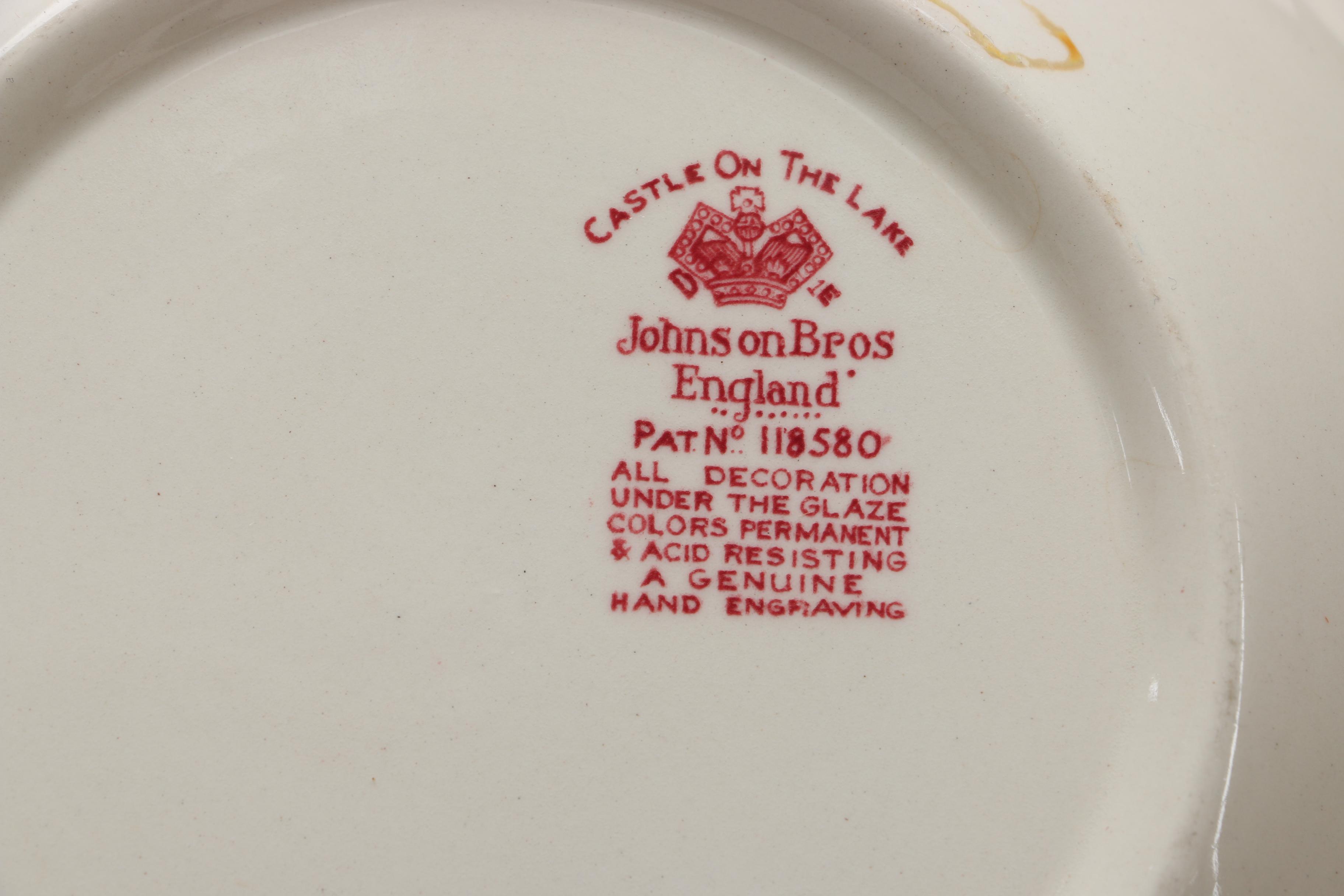 Johnson Bros "Castle On The Lake" English Dishes