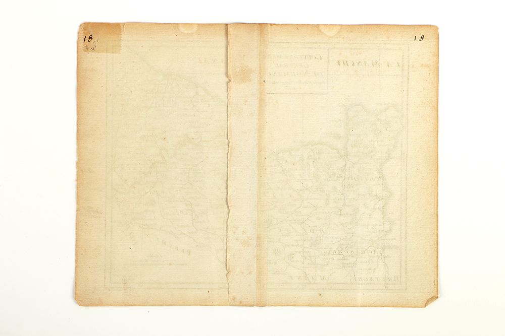 18th Century Engraved Map of Normandy After Guillaume Delahaye