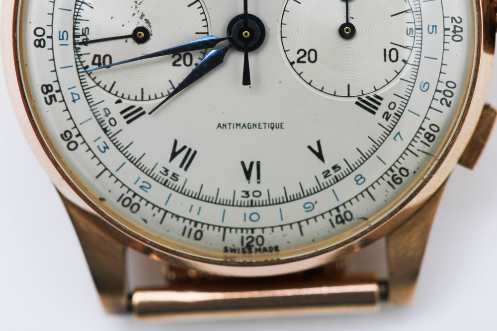 Chronographe Suisse Watch with 18K Rose Gold Case