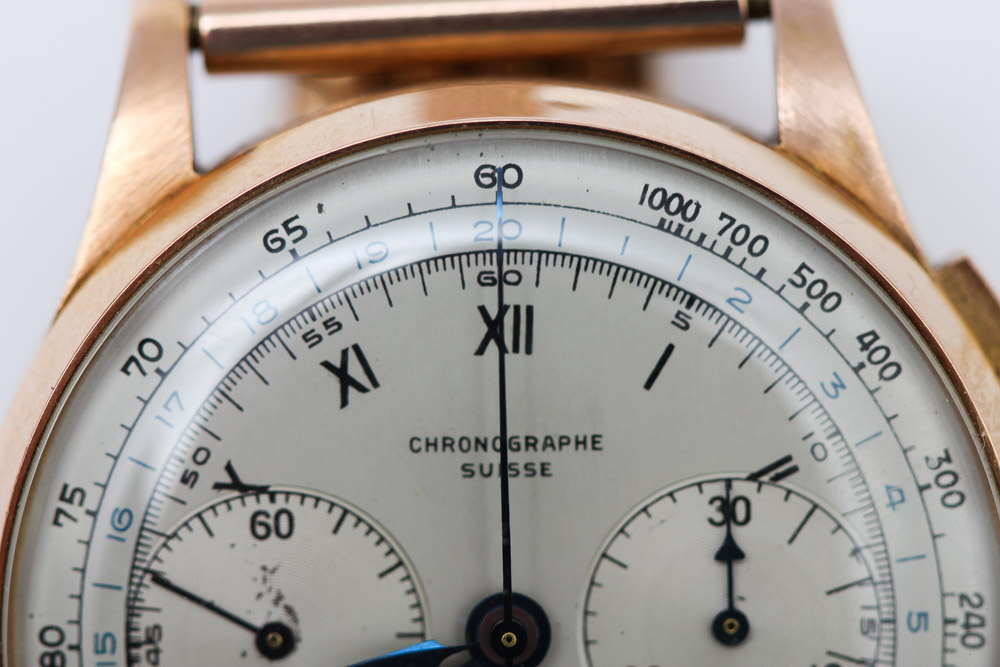 Chronographe Suisse Watch with 18K Rose Gold Case