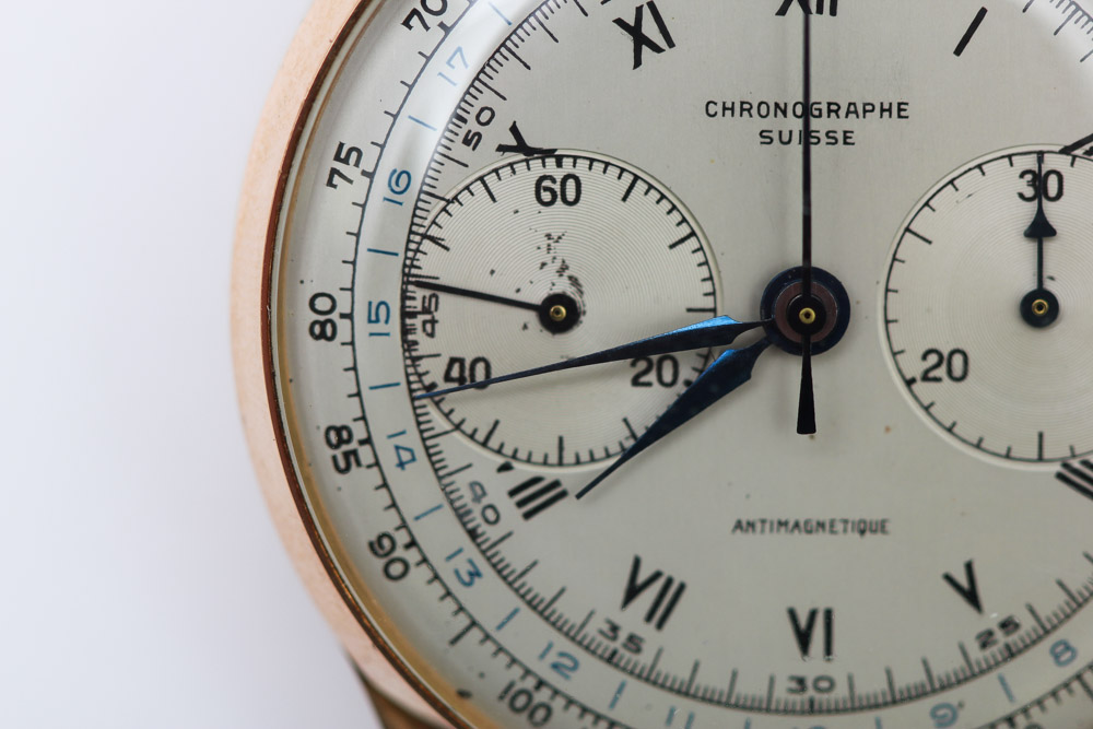 Chronographe Suisse Watch with 18K Rose Gold Case