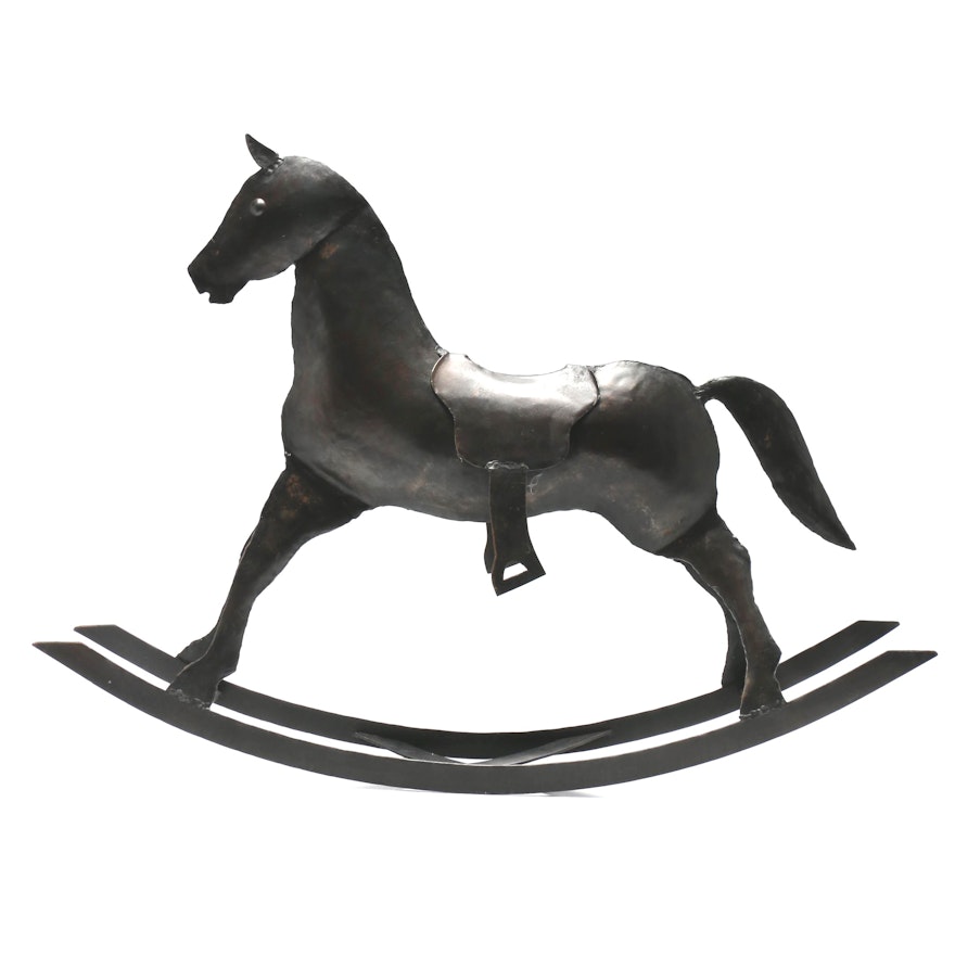 Decorative Iron Rocking Horse