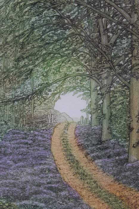 Stephan Whittle Intaglio Prints "The Beechwood Path" and "The Edge of the Wood"