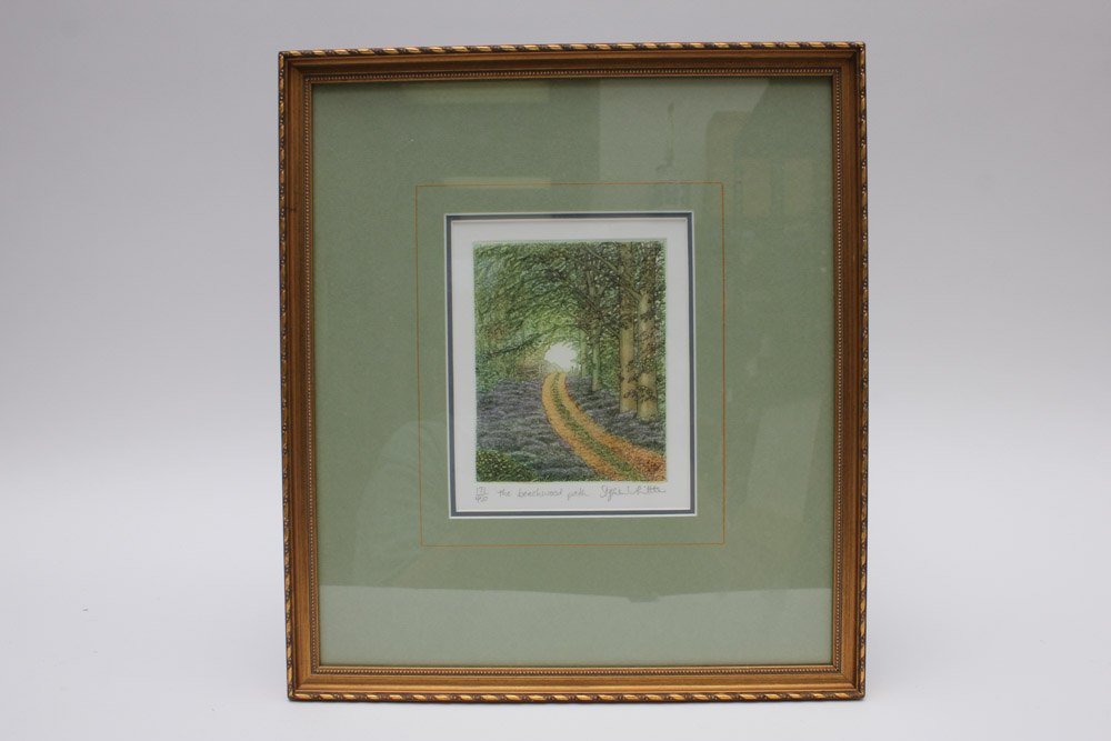 Stephan Whittle Intaglio Prints "The Beechwood Path" and "The Edge of the Wood"