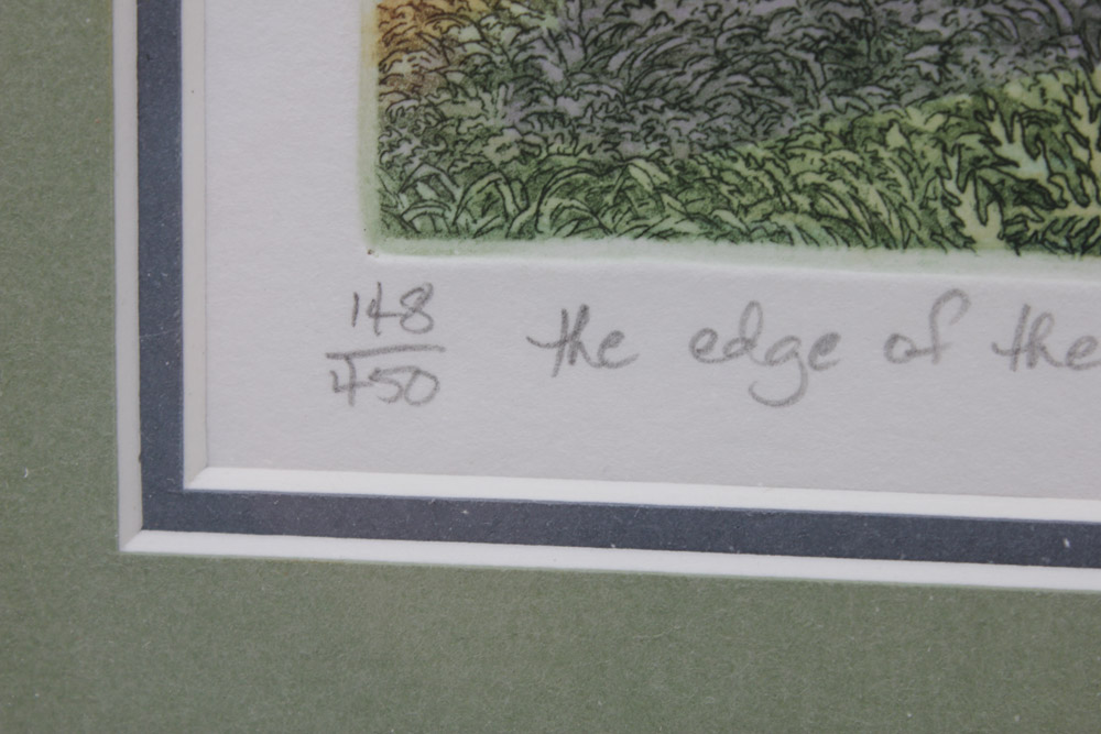 Stephan Whittle Intaglio Prints "The Beechwood Path" and "The Edge of the Wood"
