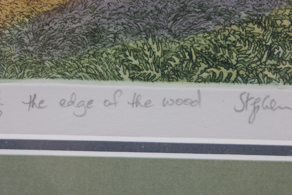 Stephan Whittle Intaglio Prints "The Beechwood Path" and "The Edge of the Wood"