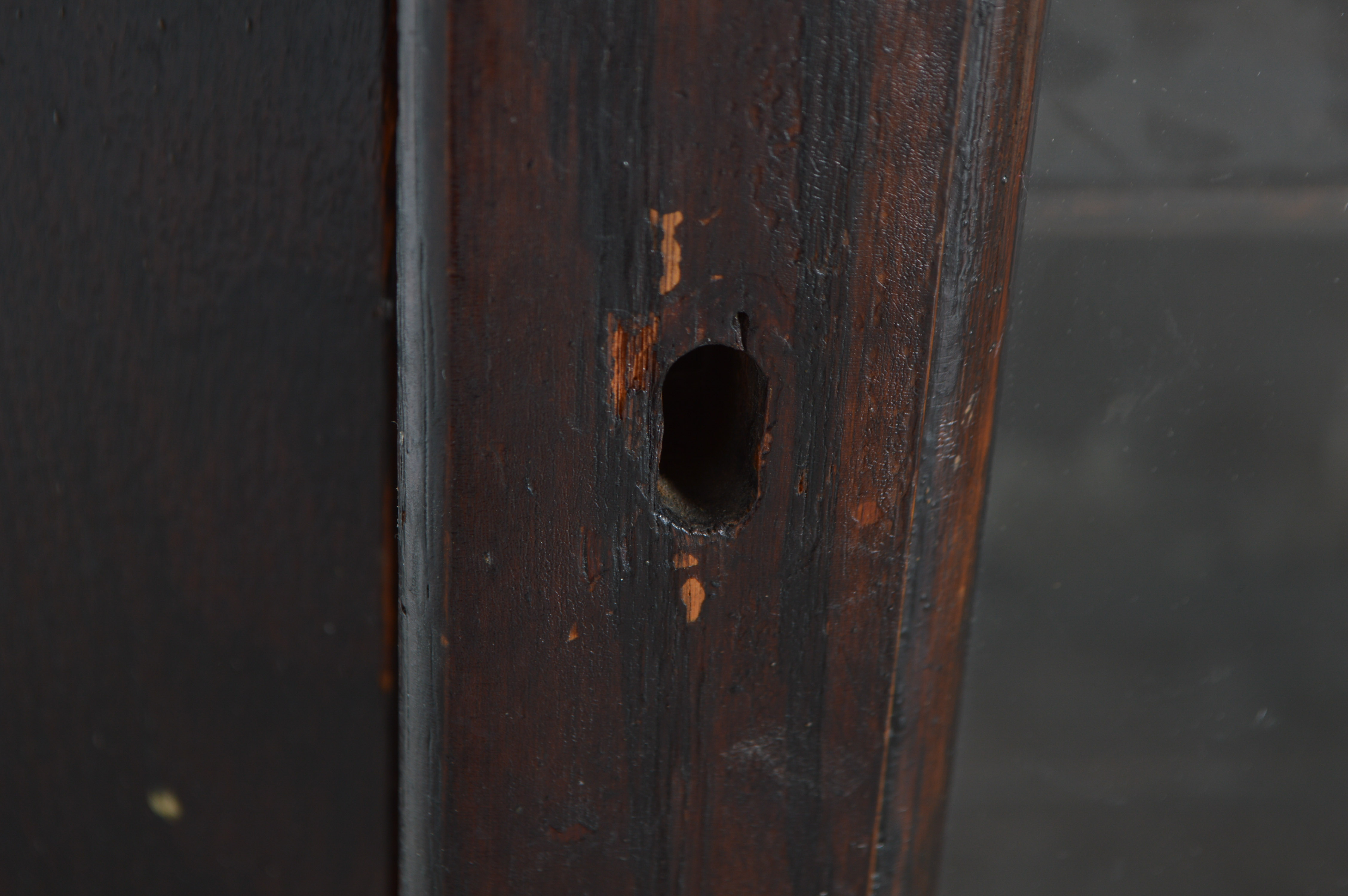 Antique Bow Front China Cabinet by the Ebert Furniture Company