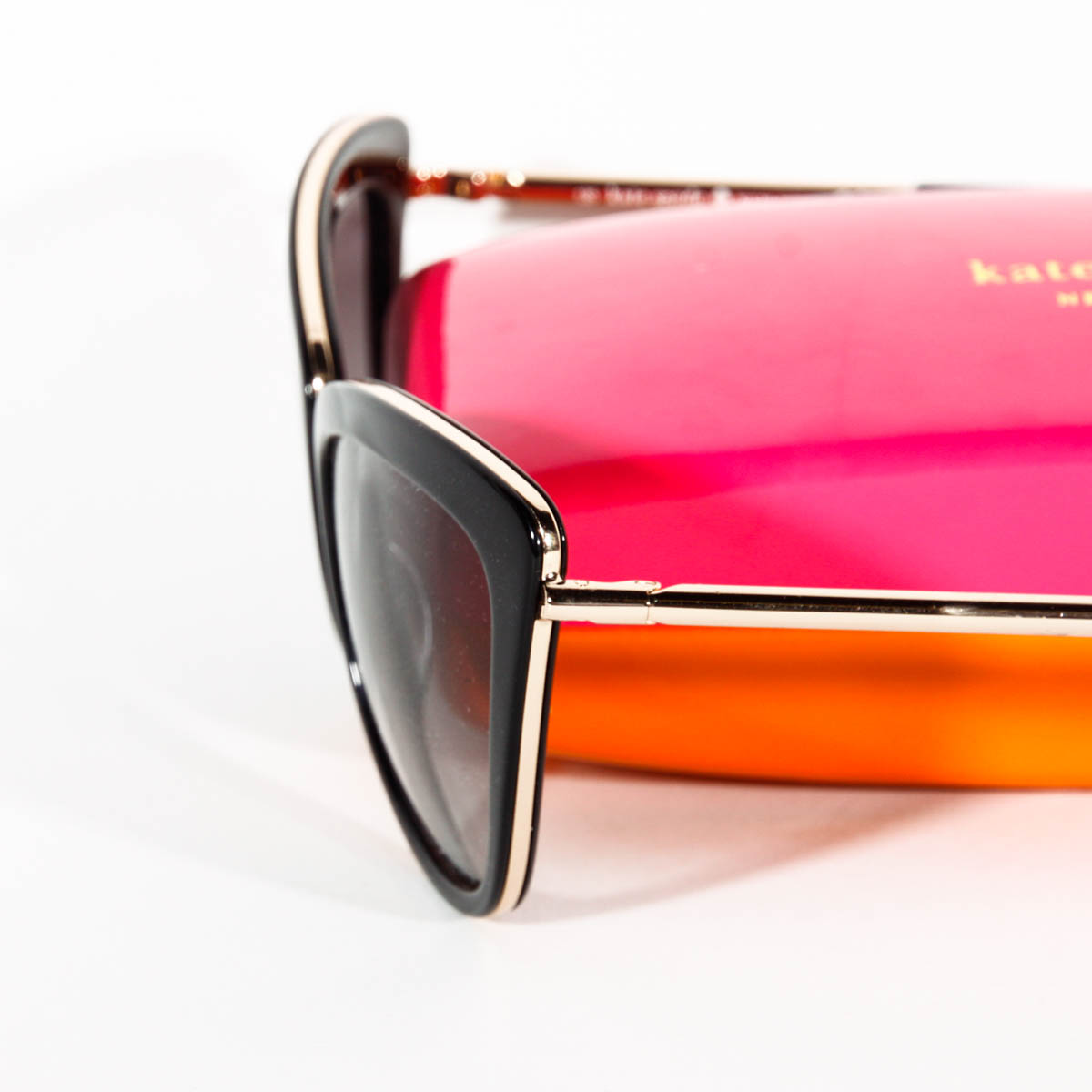 Kate Spade Hello Sunshine Sunglasses in Black and Gold