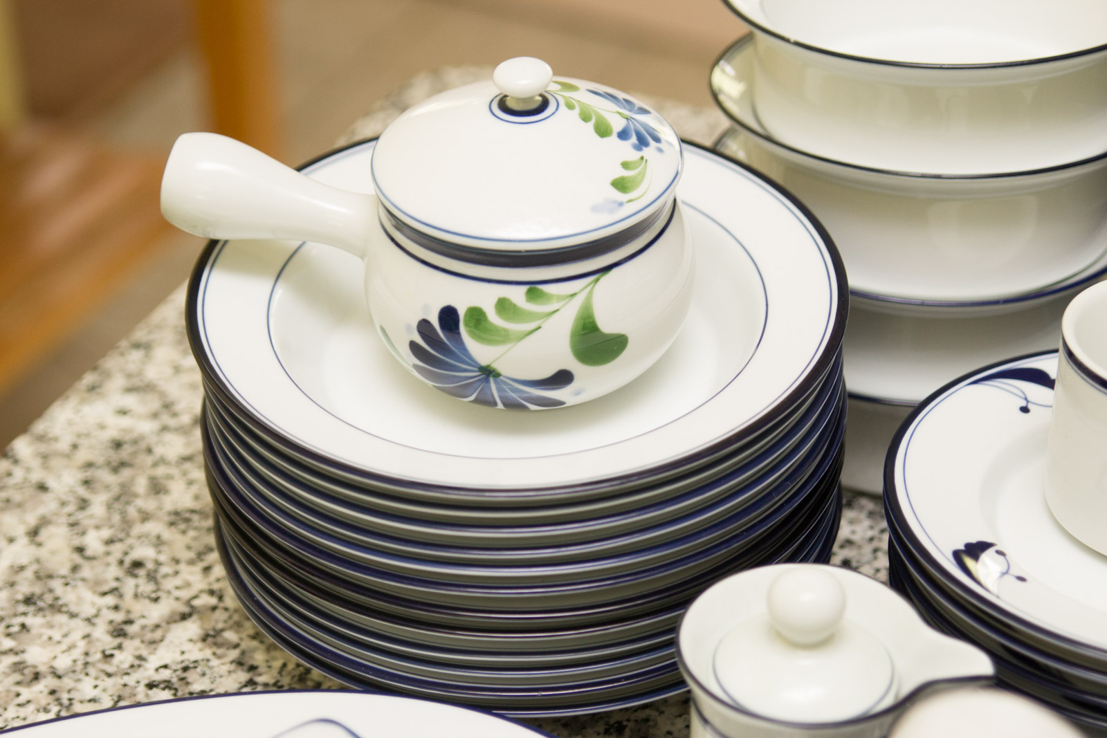 Dansk Tableware Set with Multiple Patterns