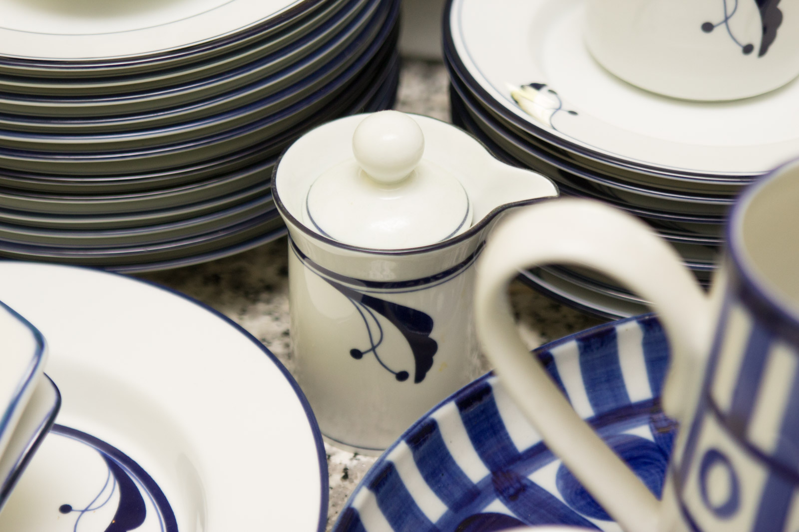 Dansk Tableware Set with Multiple Patterns
