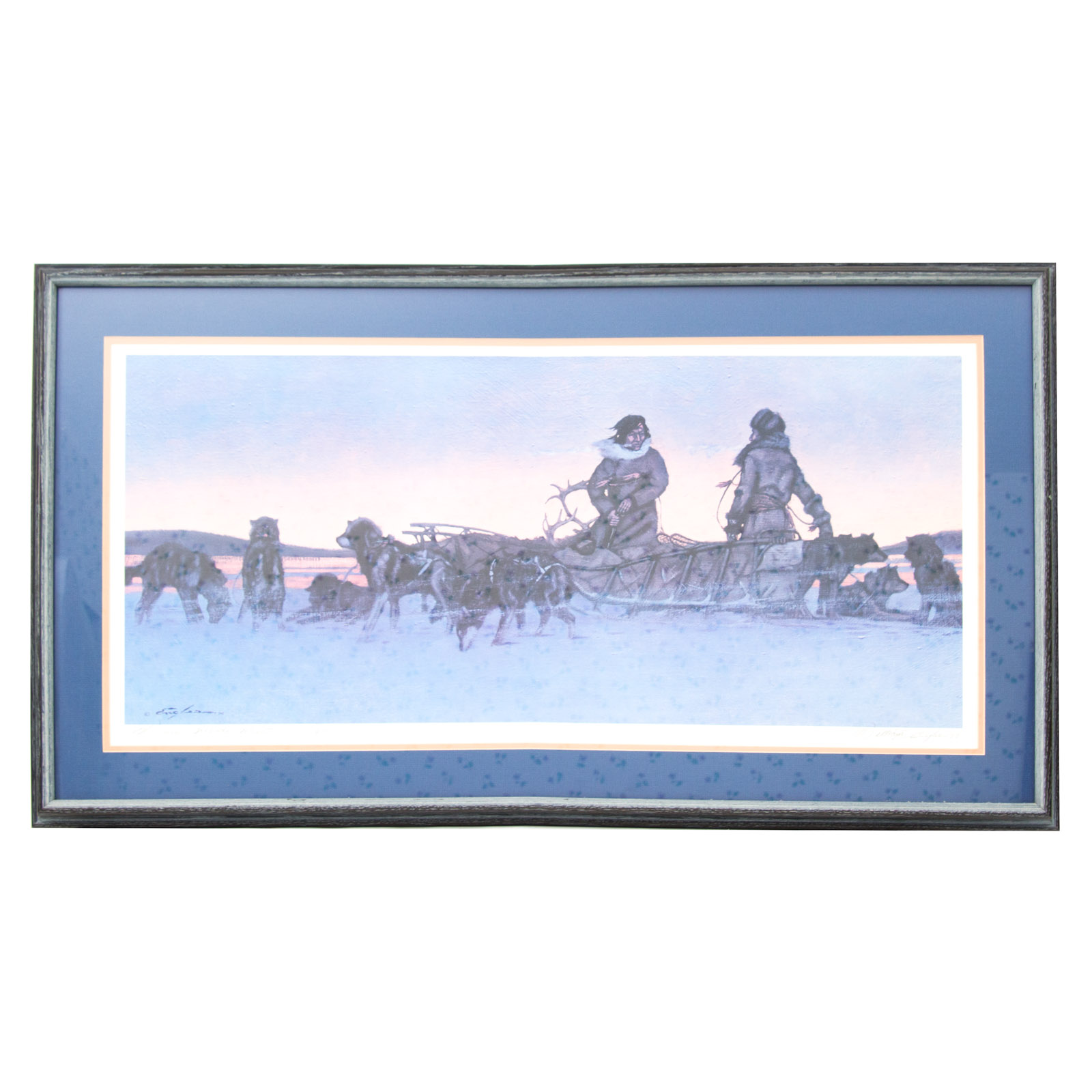 William Cryler Offset Lithograph "When Friends Meet"