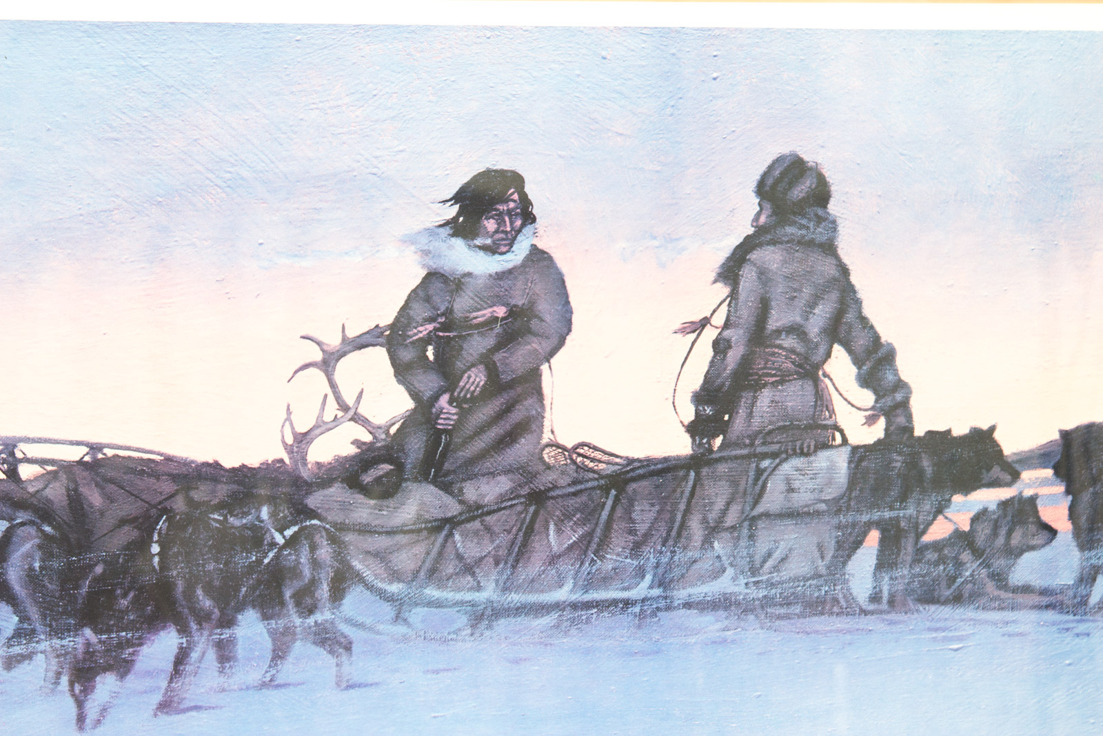 William Cryler Offset Lithograph "When Friends Meet"