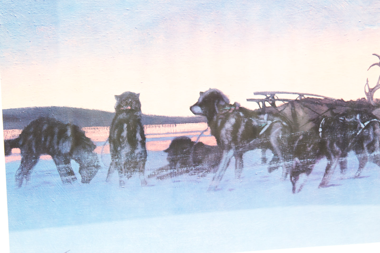 William Cryler Offset Lithograph "When Friends Meet"