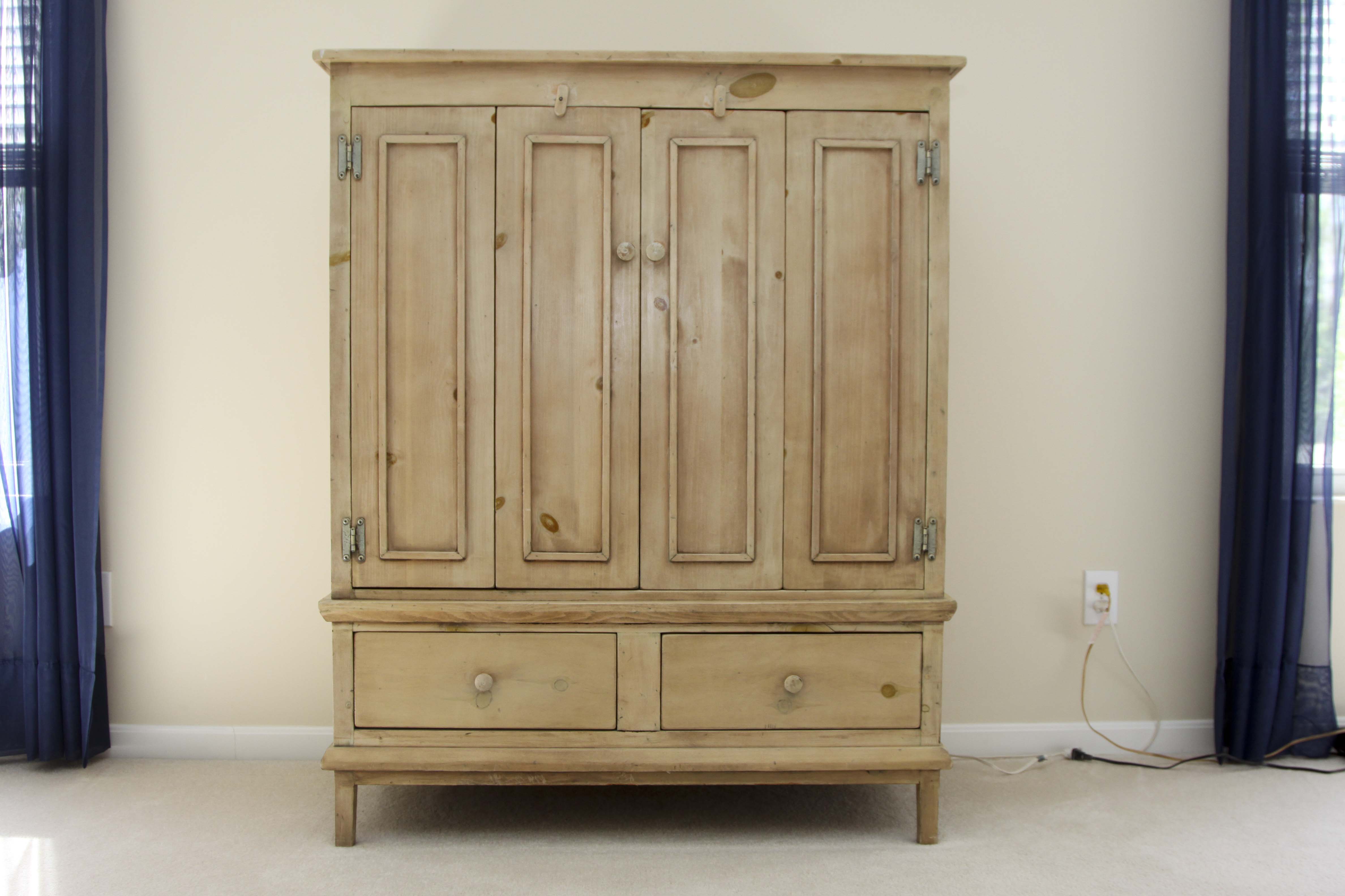 Rustic Pine Wardrobe