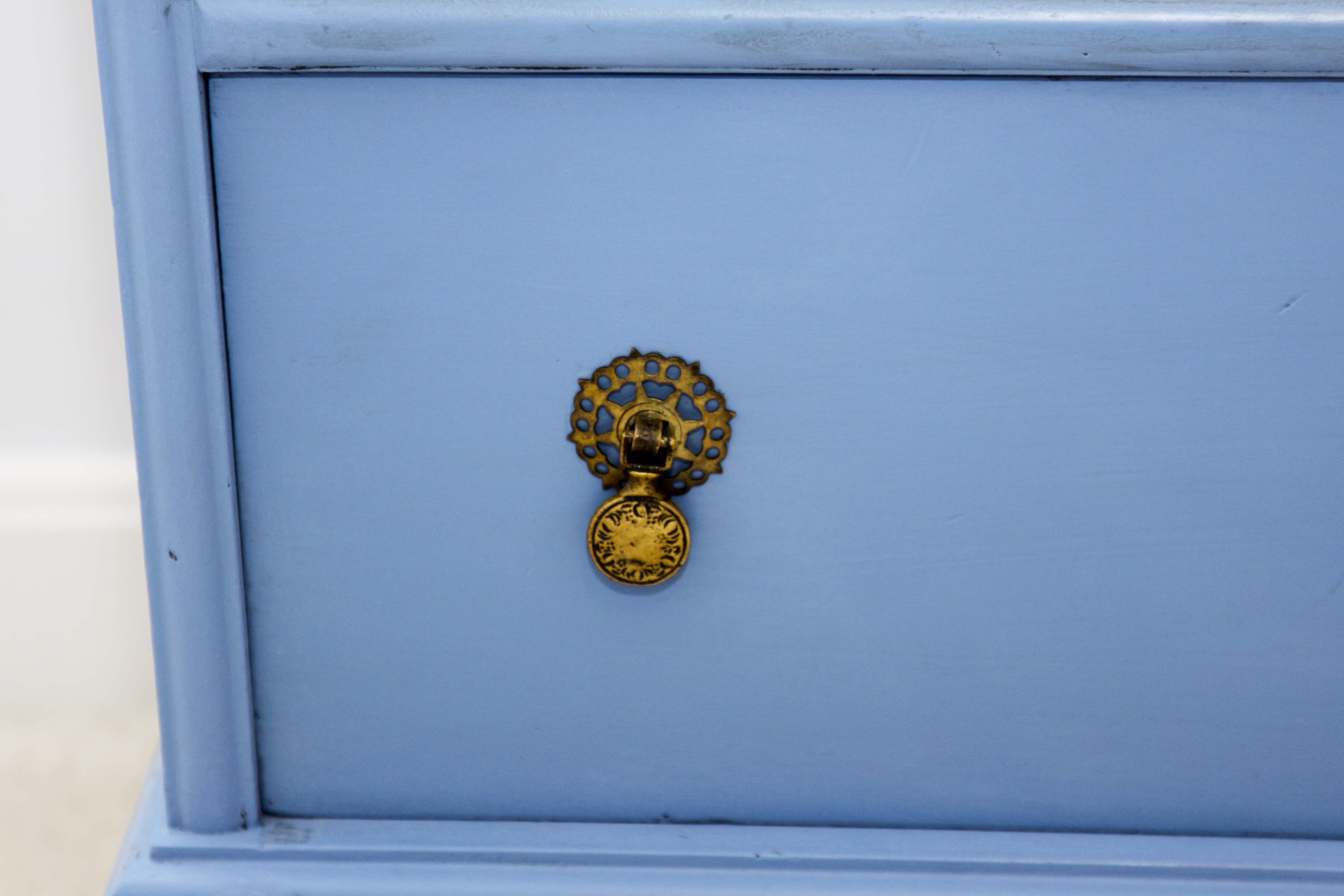 Vintage William and Mary Style Painted Chest of Drawers