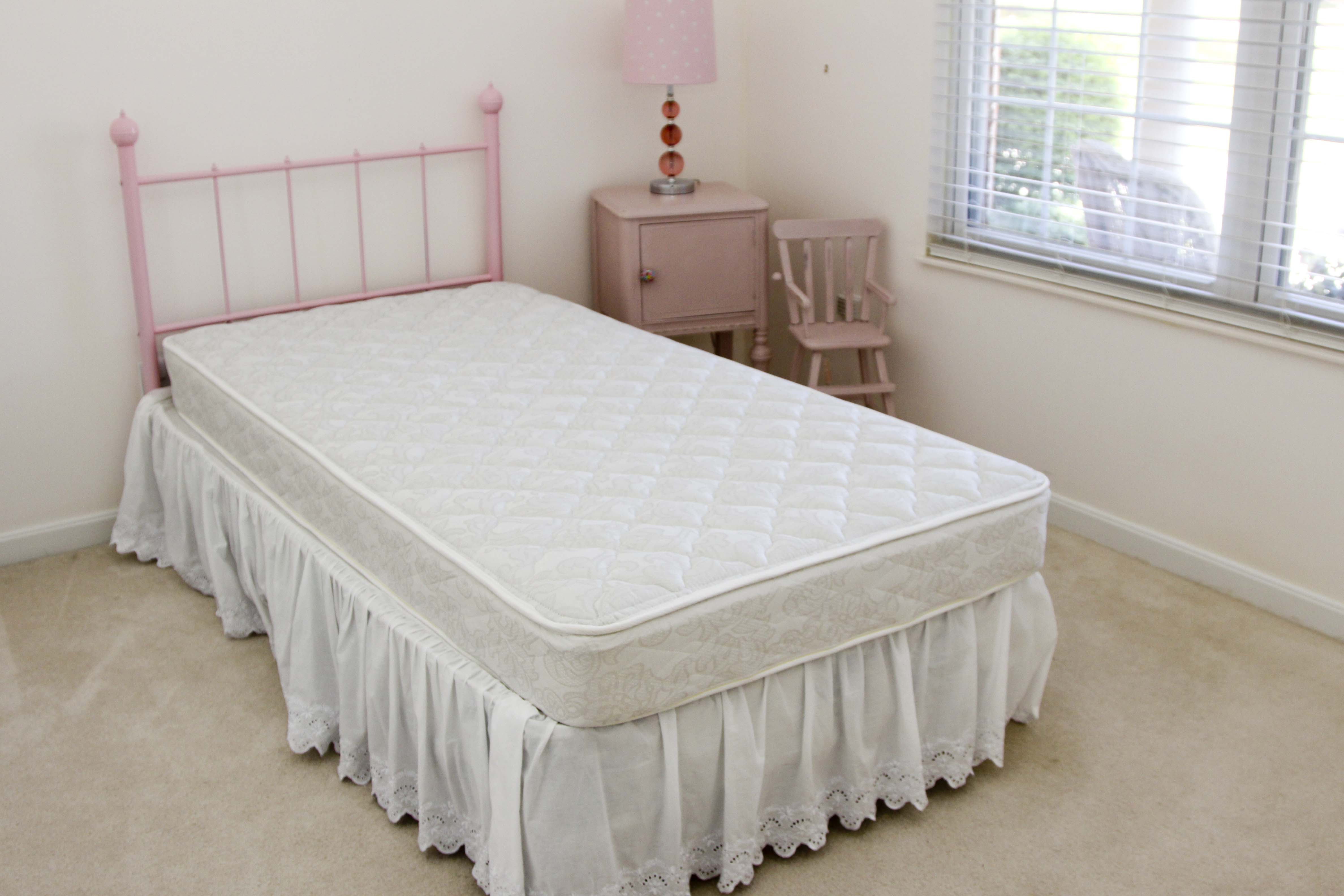 Pink Twin Size Metal Headboard