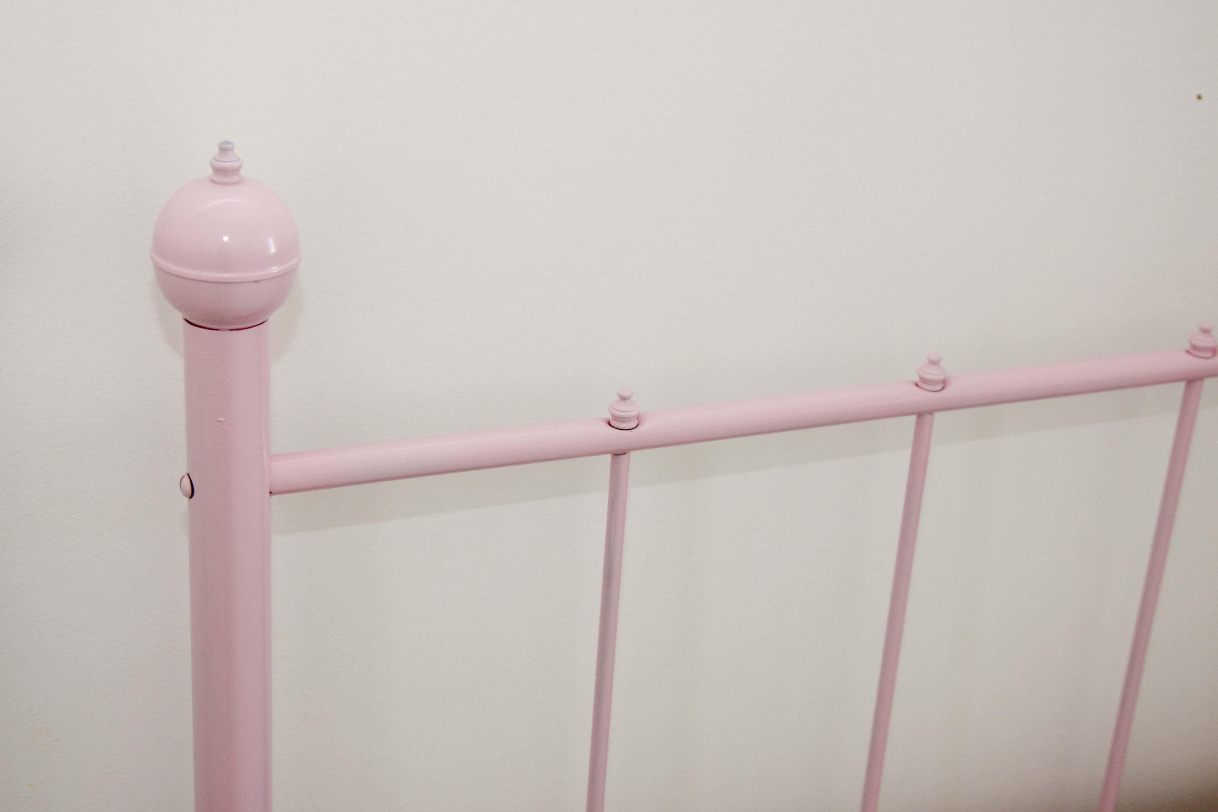 Pink Twin Size Metal Headboard