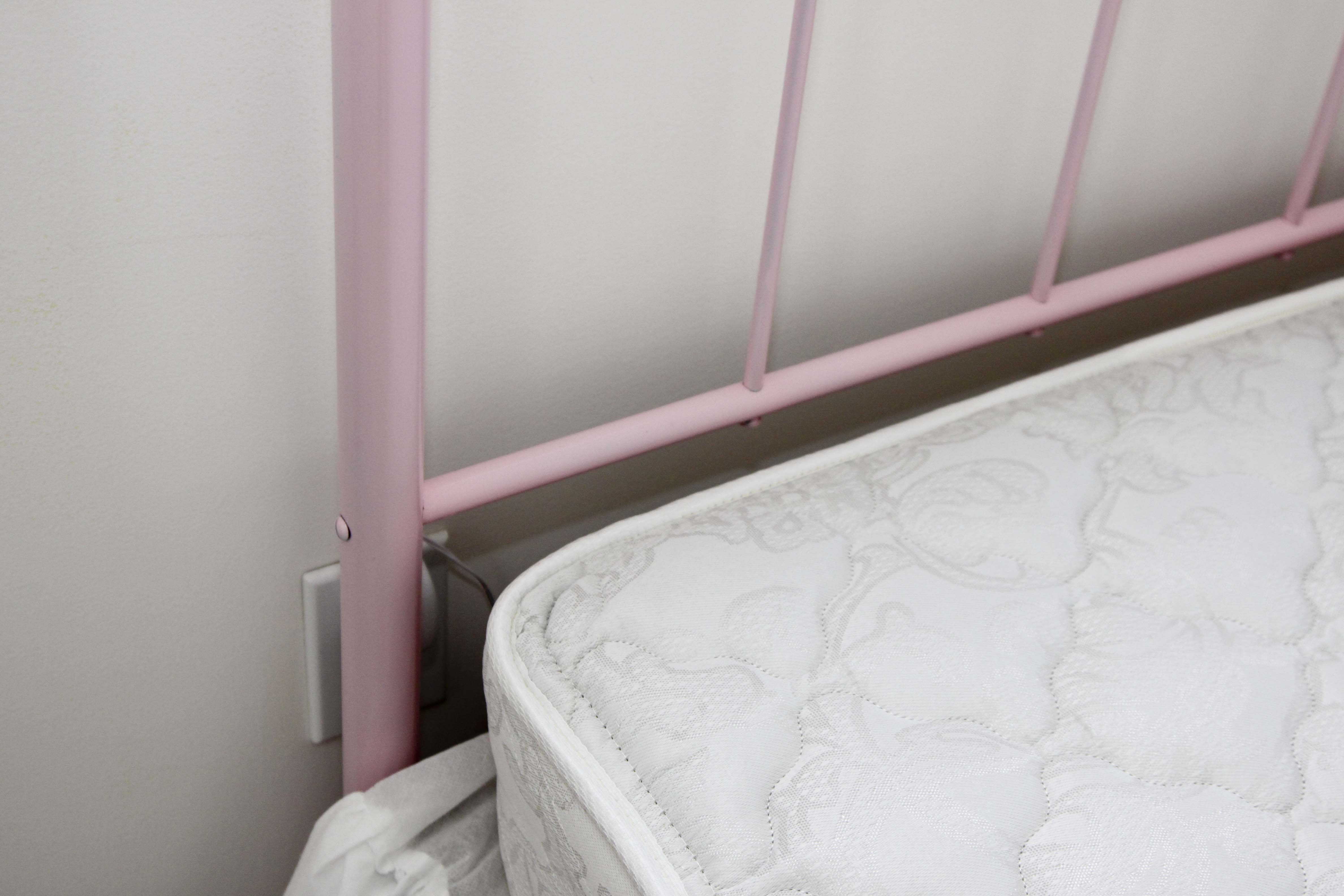 Pink Twin Size Metal Headboard