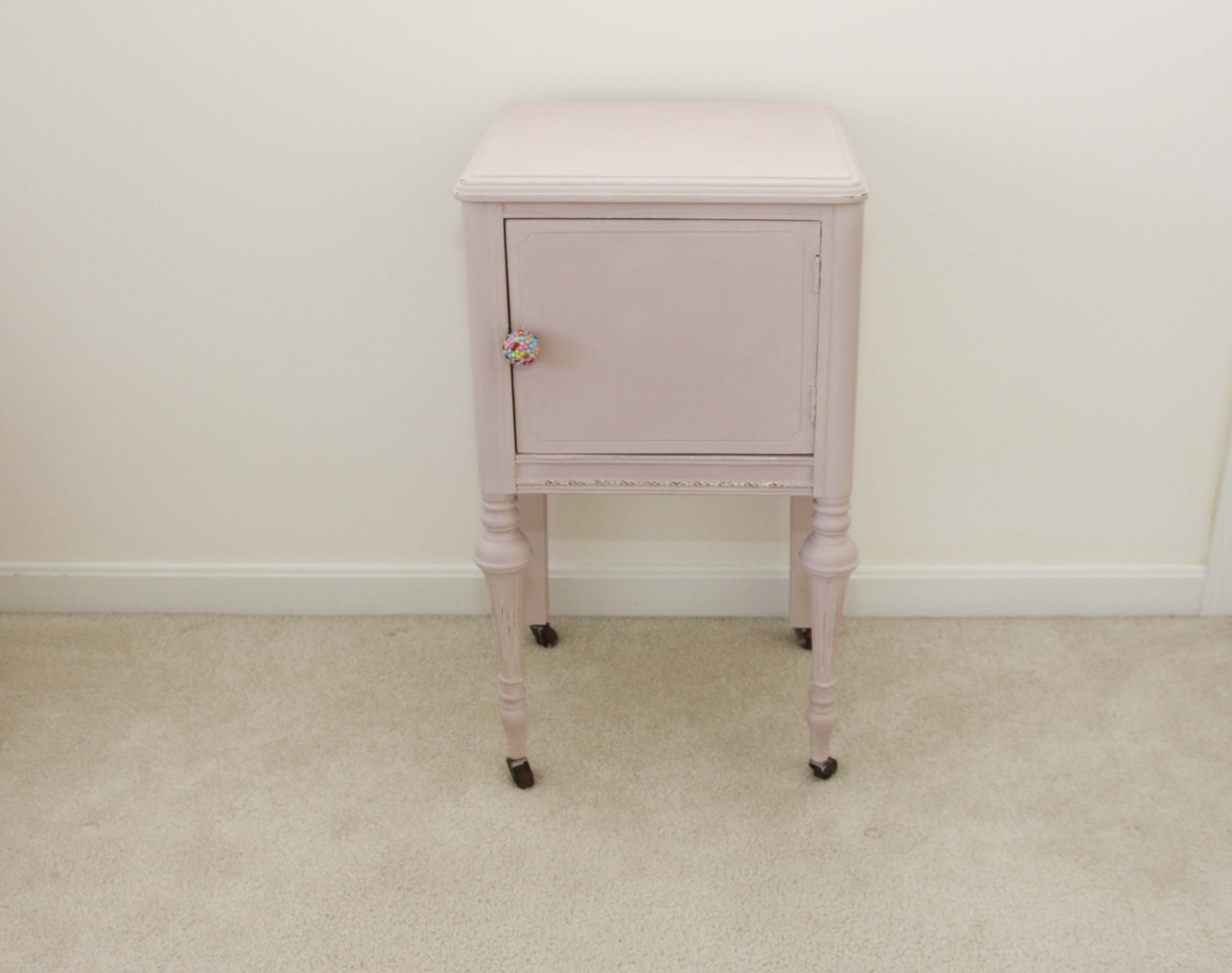 Vintage Painted Accent Table and Doll High Chair