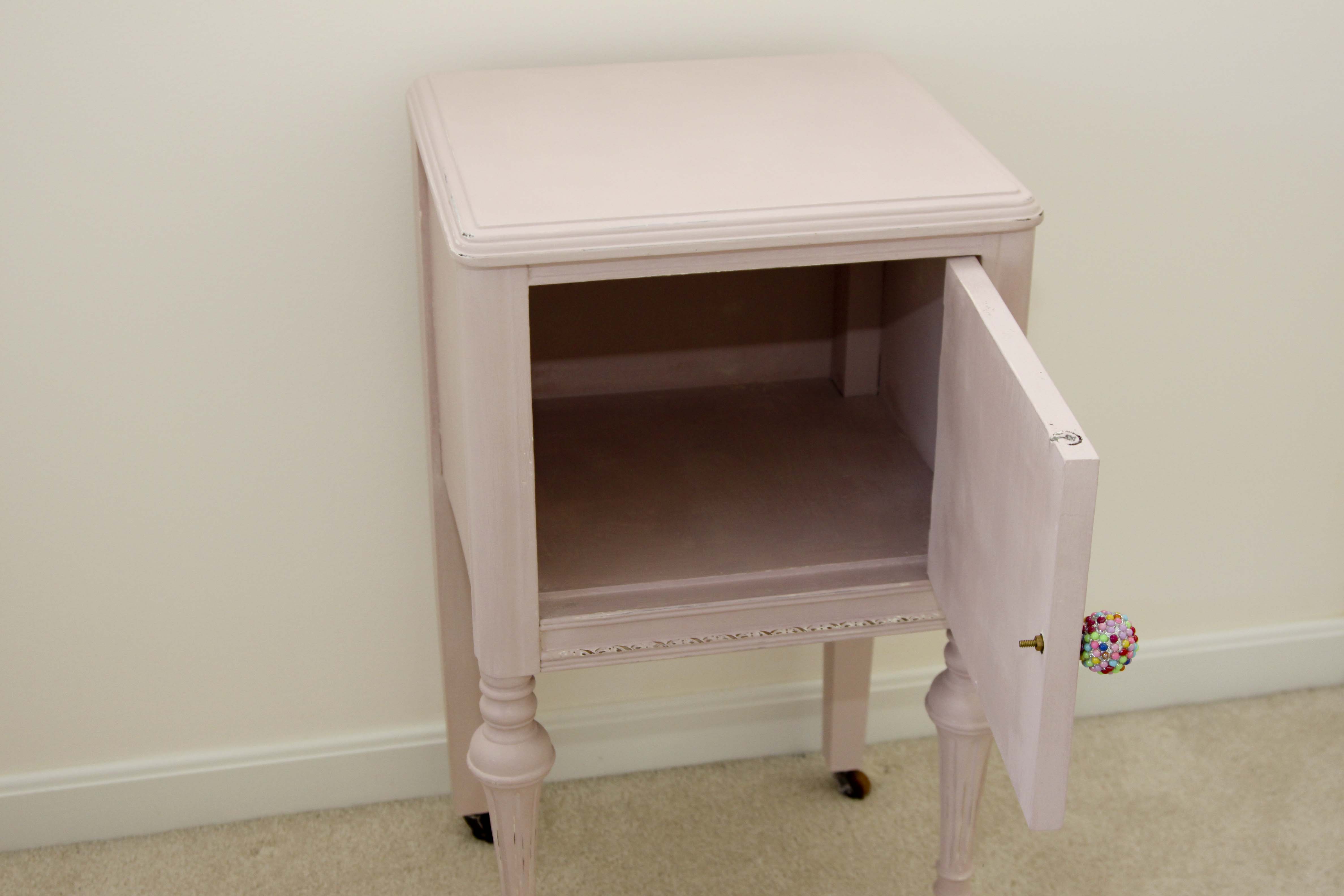 Vintage Painted Accent Table and Doll High Chair