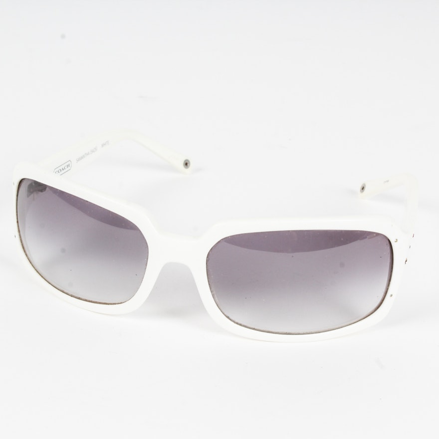 Coach White Samantha Sunglasses