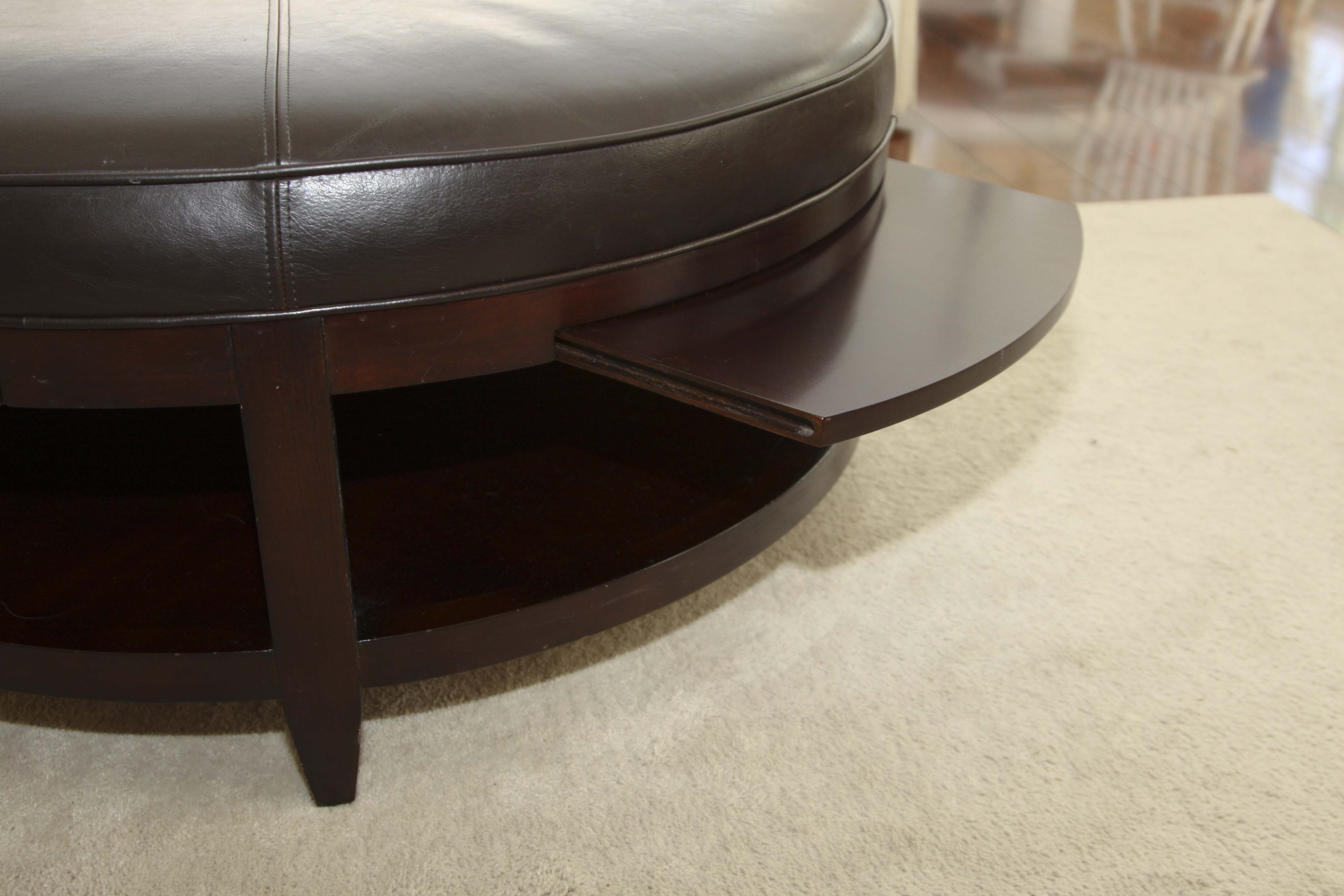 Coffee Table and Two Storage Ottomans