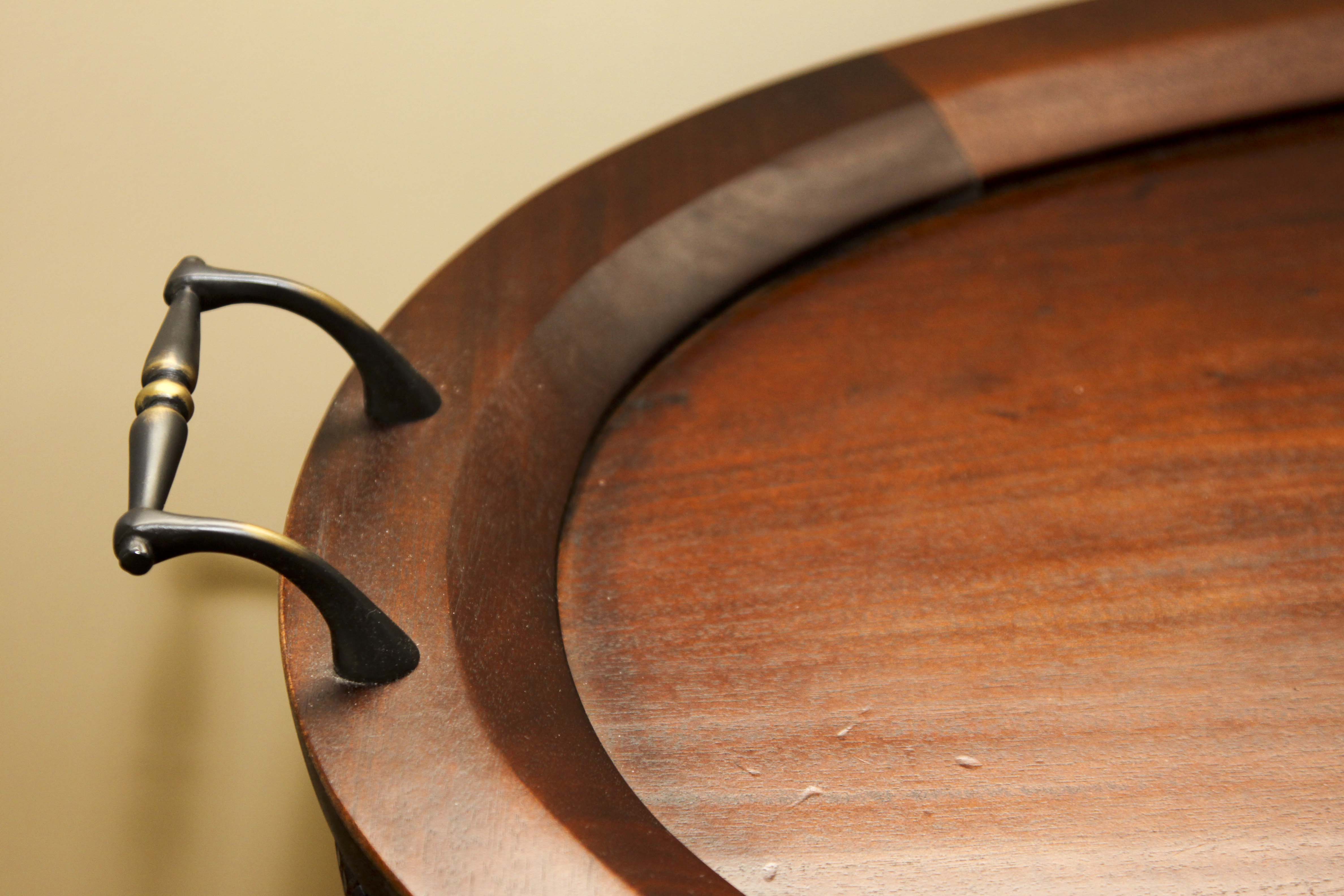 Oval Vitrine With Tea Tray by Arhaus Furniture