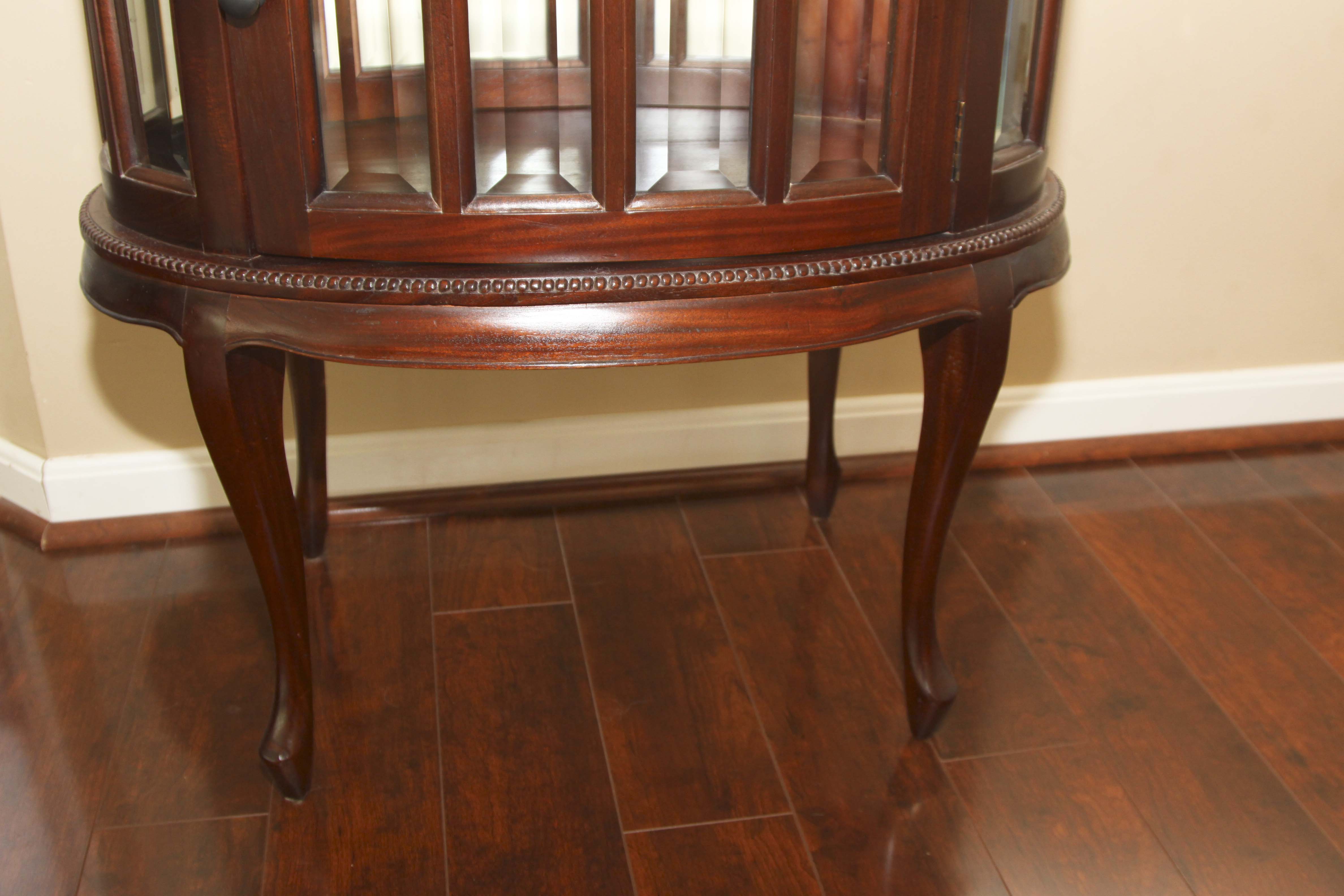 Oval Vitrine With Tea Tray by Arhaus Furniture