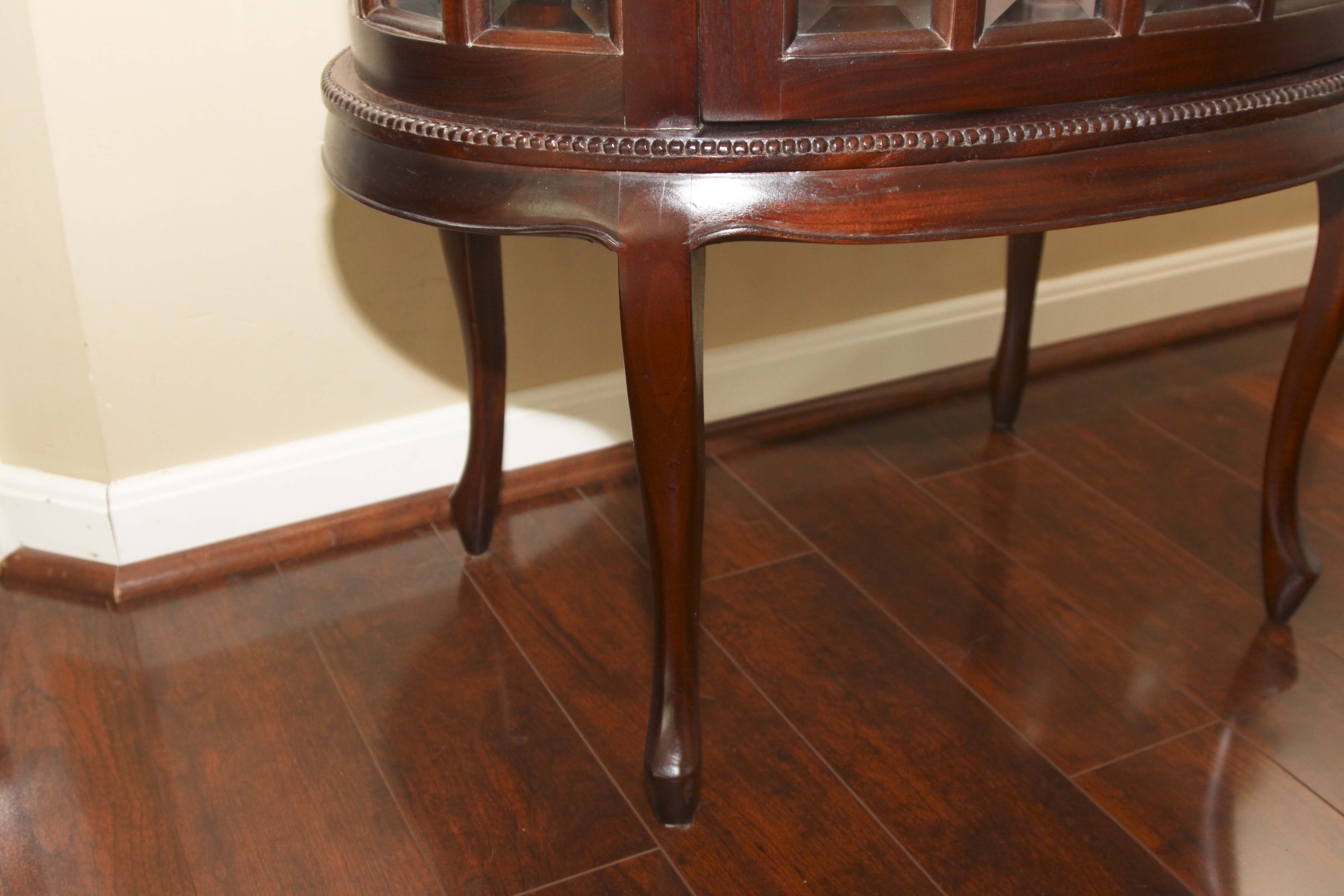 Oval Vitrine With Tea Tray by Arhaus Furniture