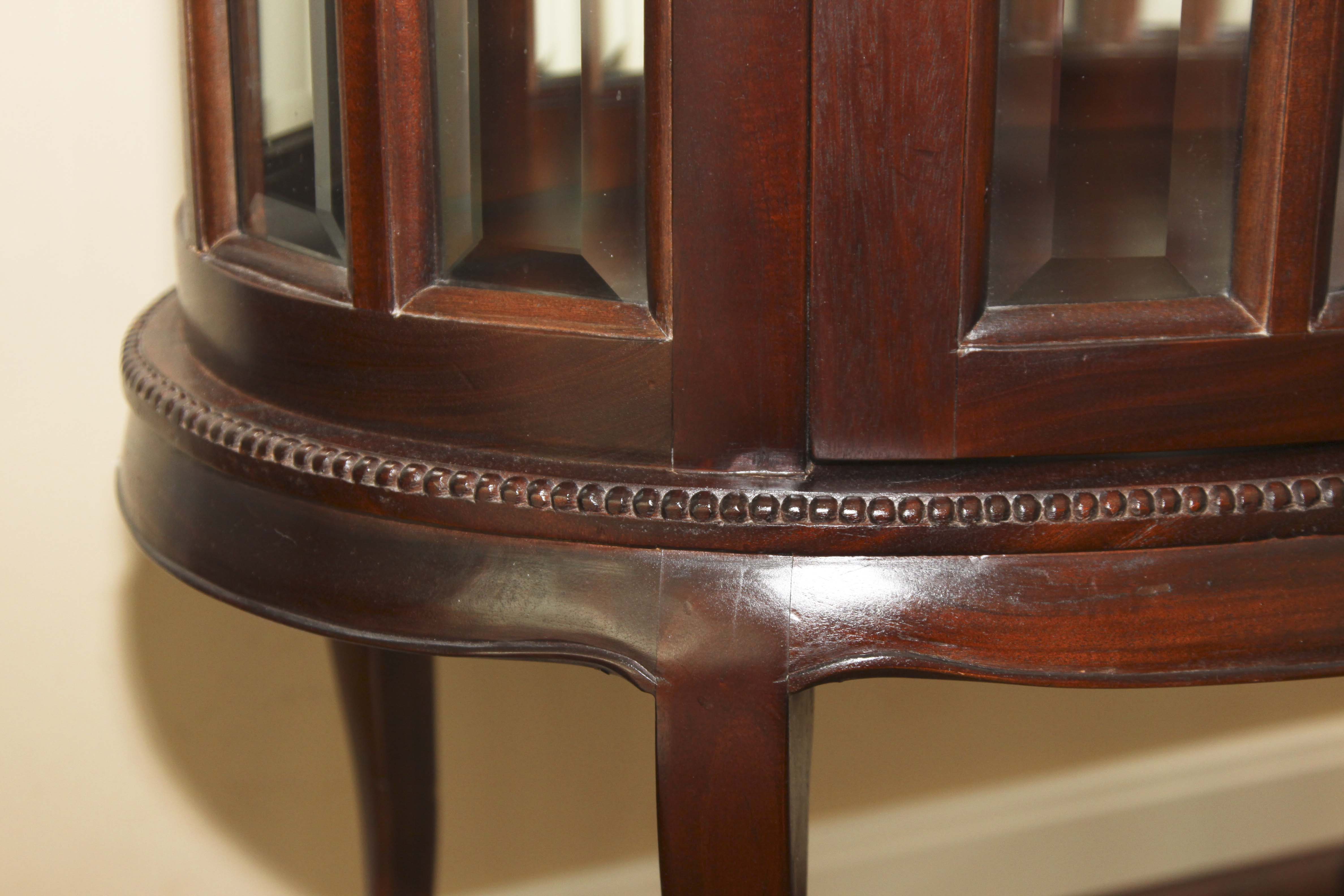 Oval Vitrine With Tea Tray by Arhaus Furniture