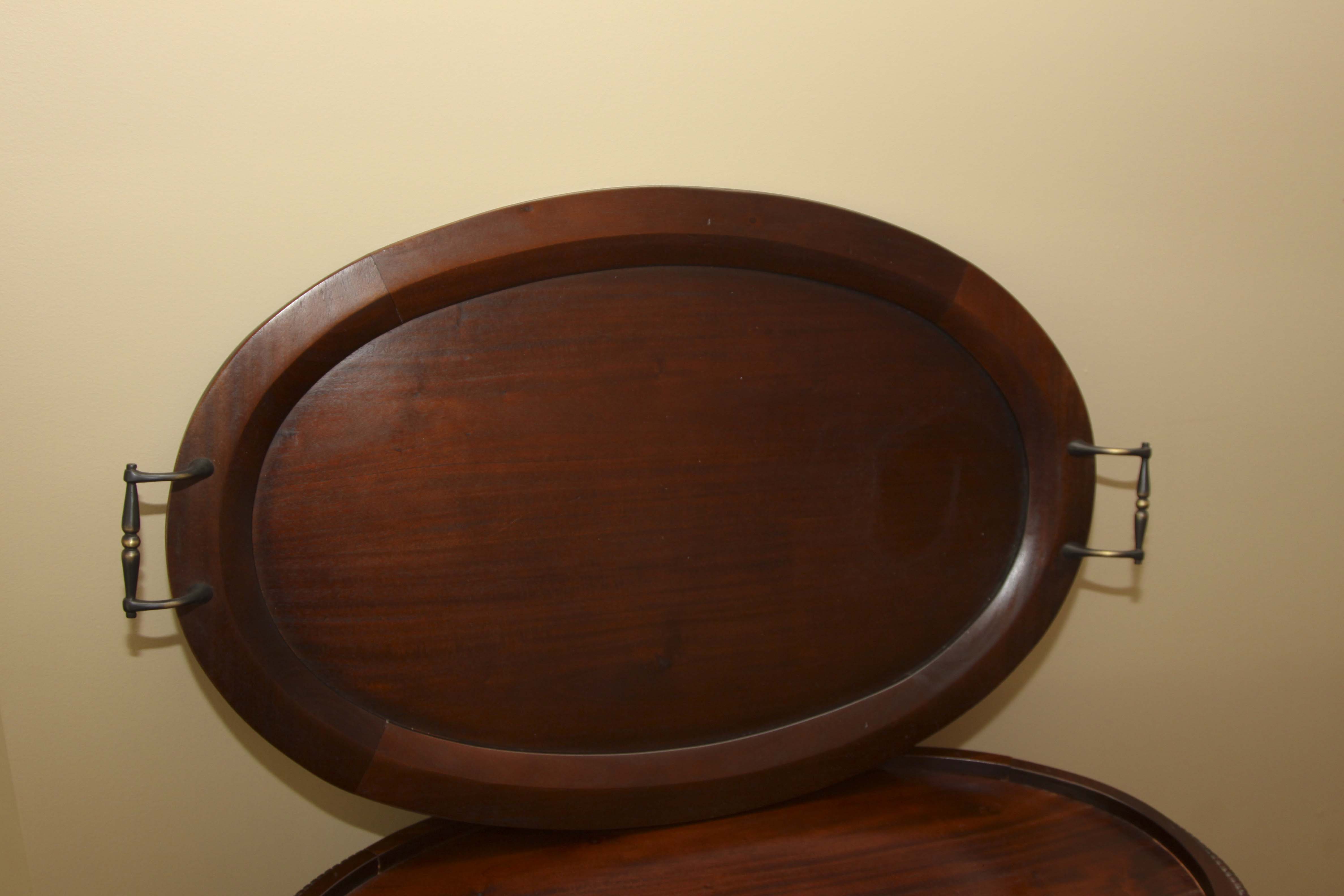 Oval Vitrine With Tea Tray by Arhaus Furniture