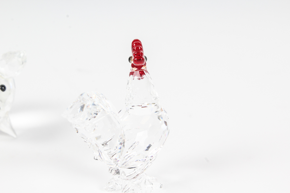 Swarovski Crystal Farm Animal Figurines