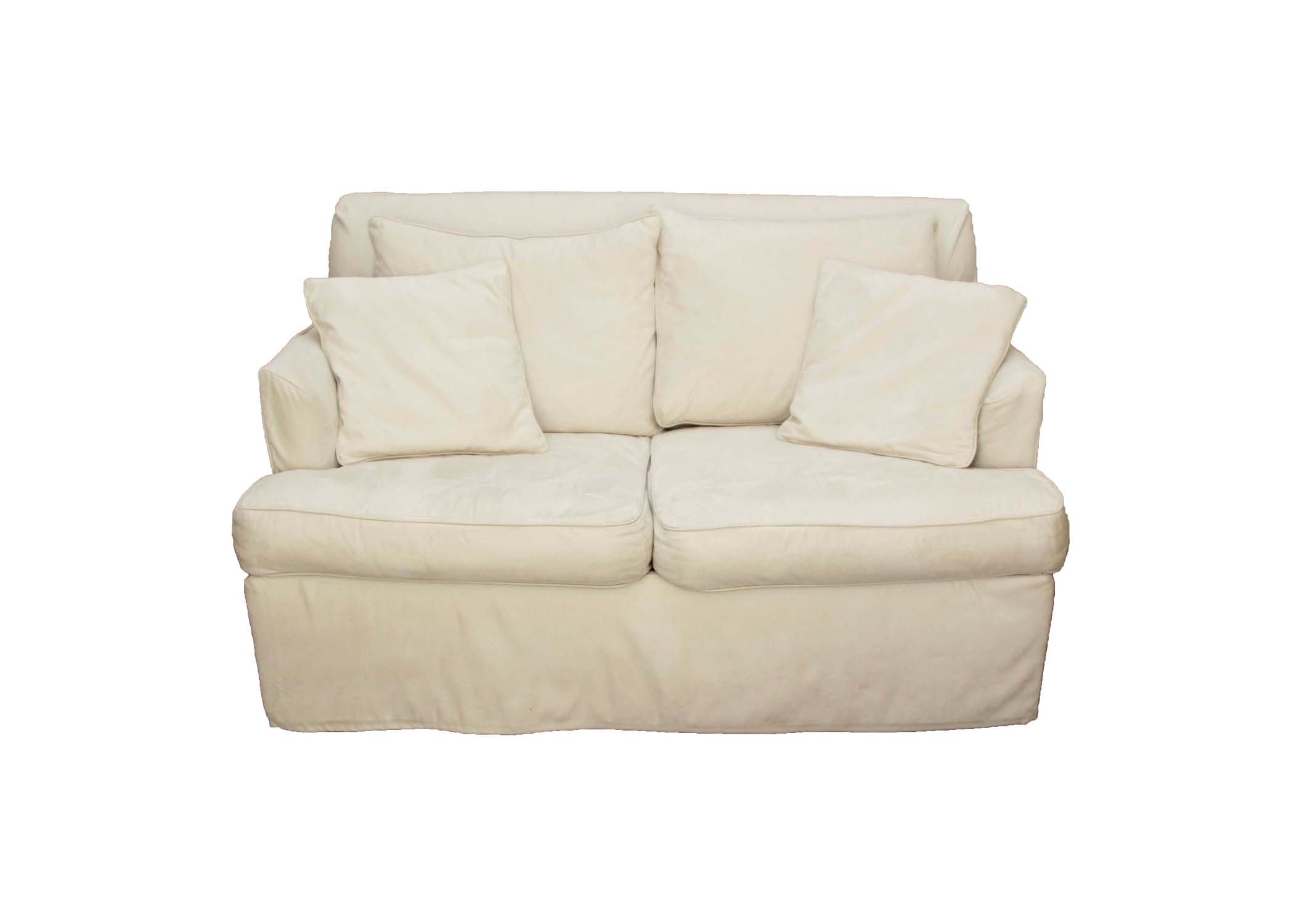 Slip Covered Love Seat by Ethan Allen