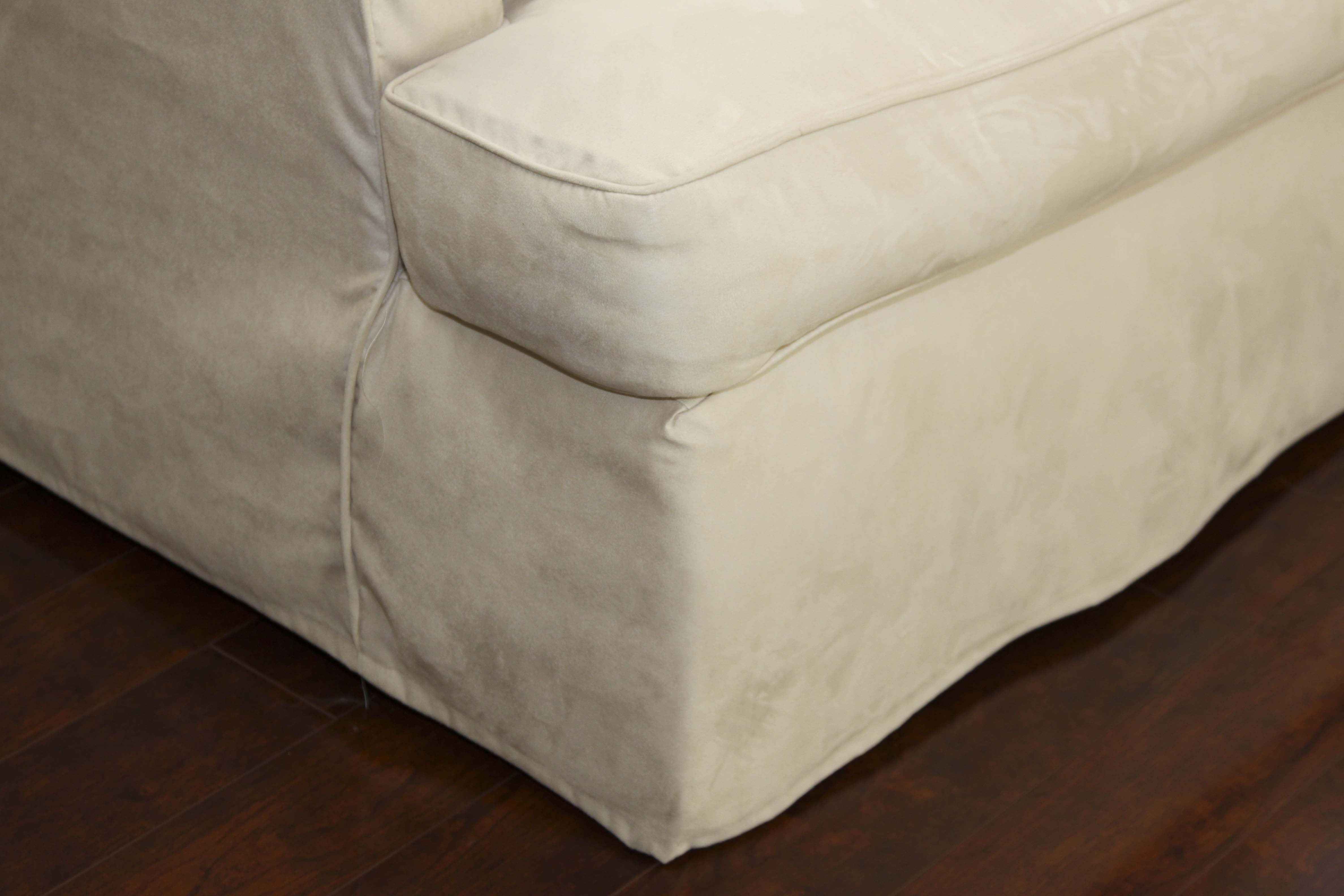 Slip Covered Love Seat by Ethan Allen