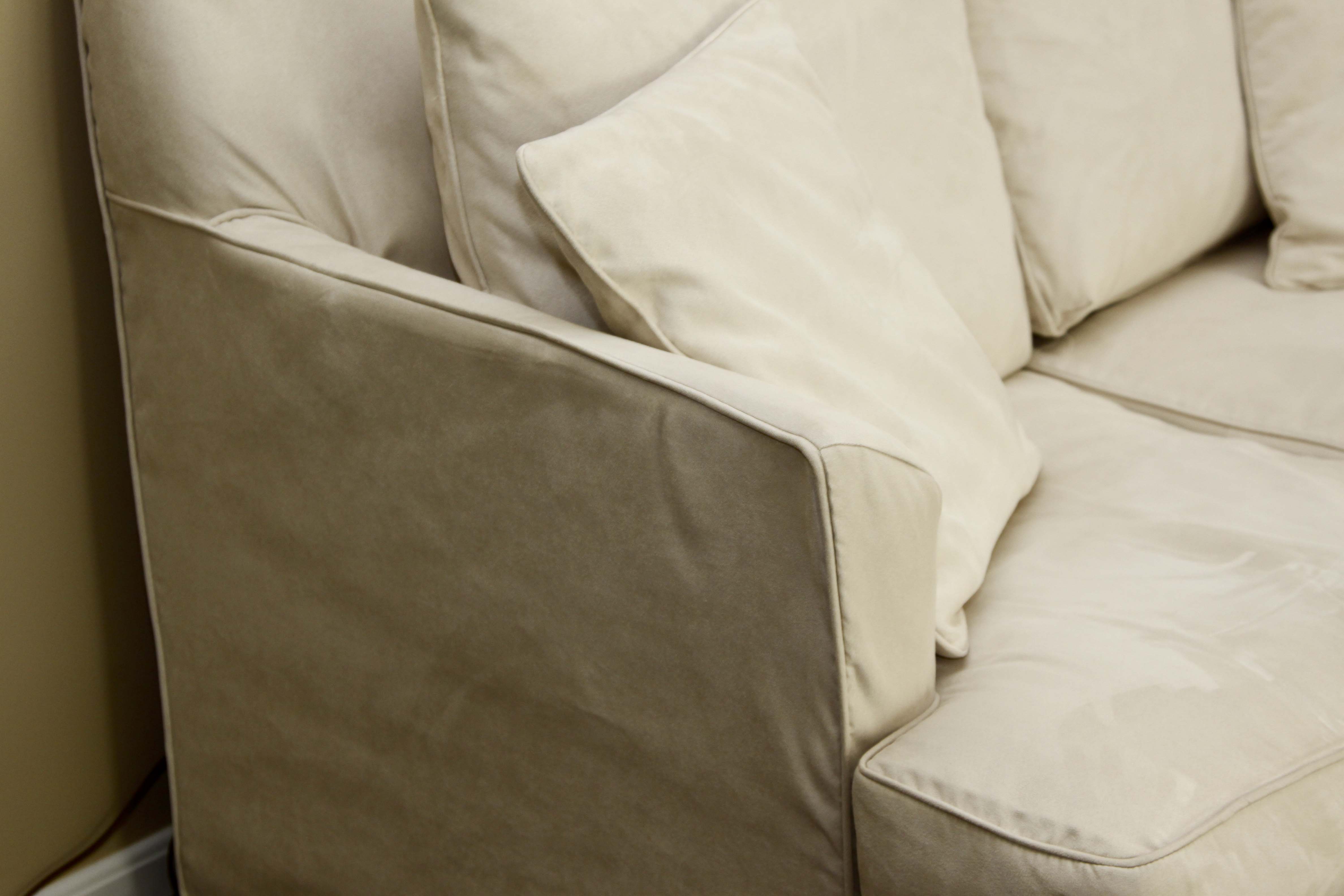 Slip Covered Love Seat by Ethan Allen