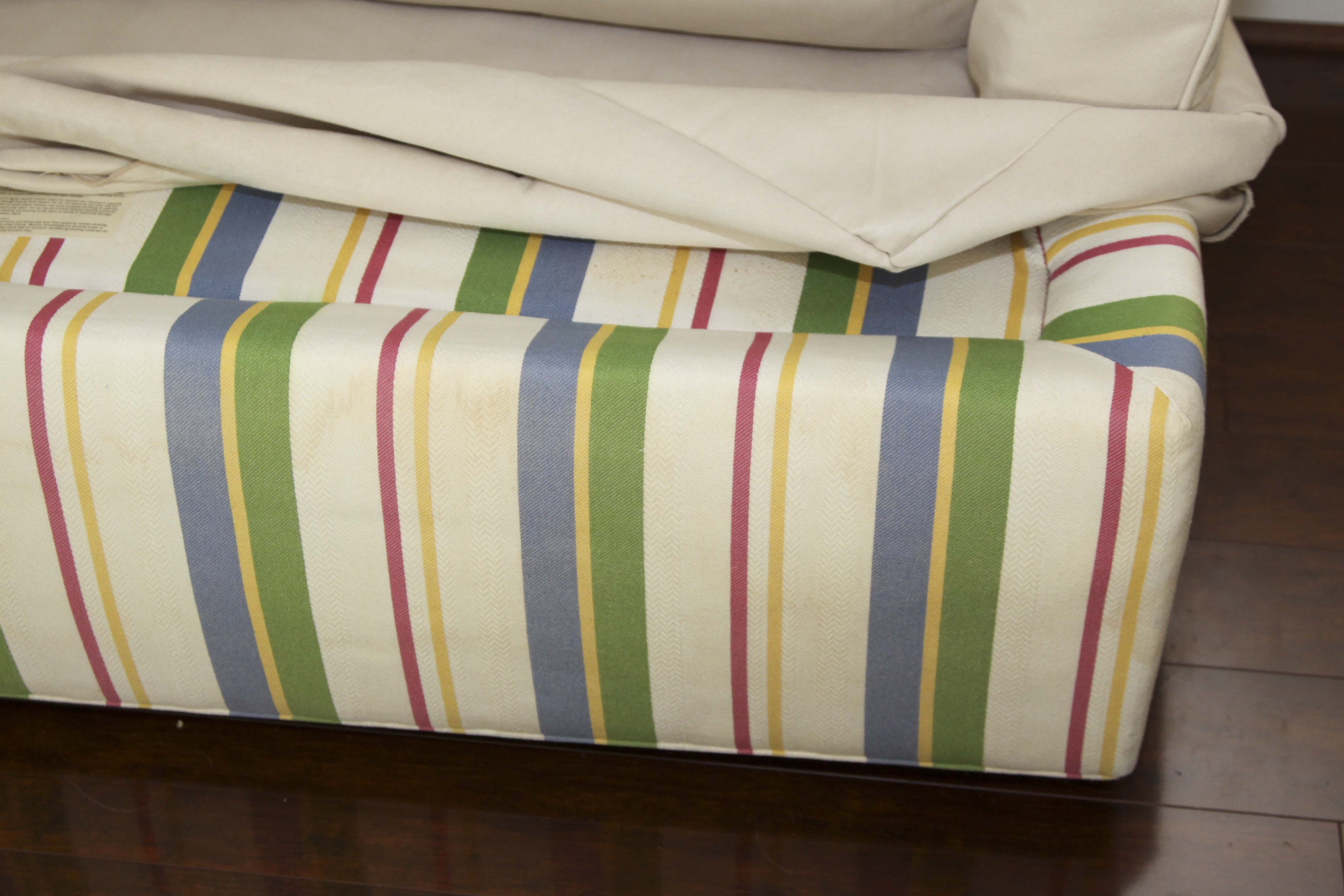 Slip Covered Love Seat by Ethan Allen