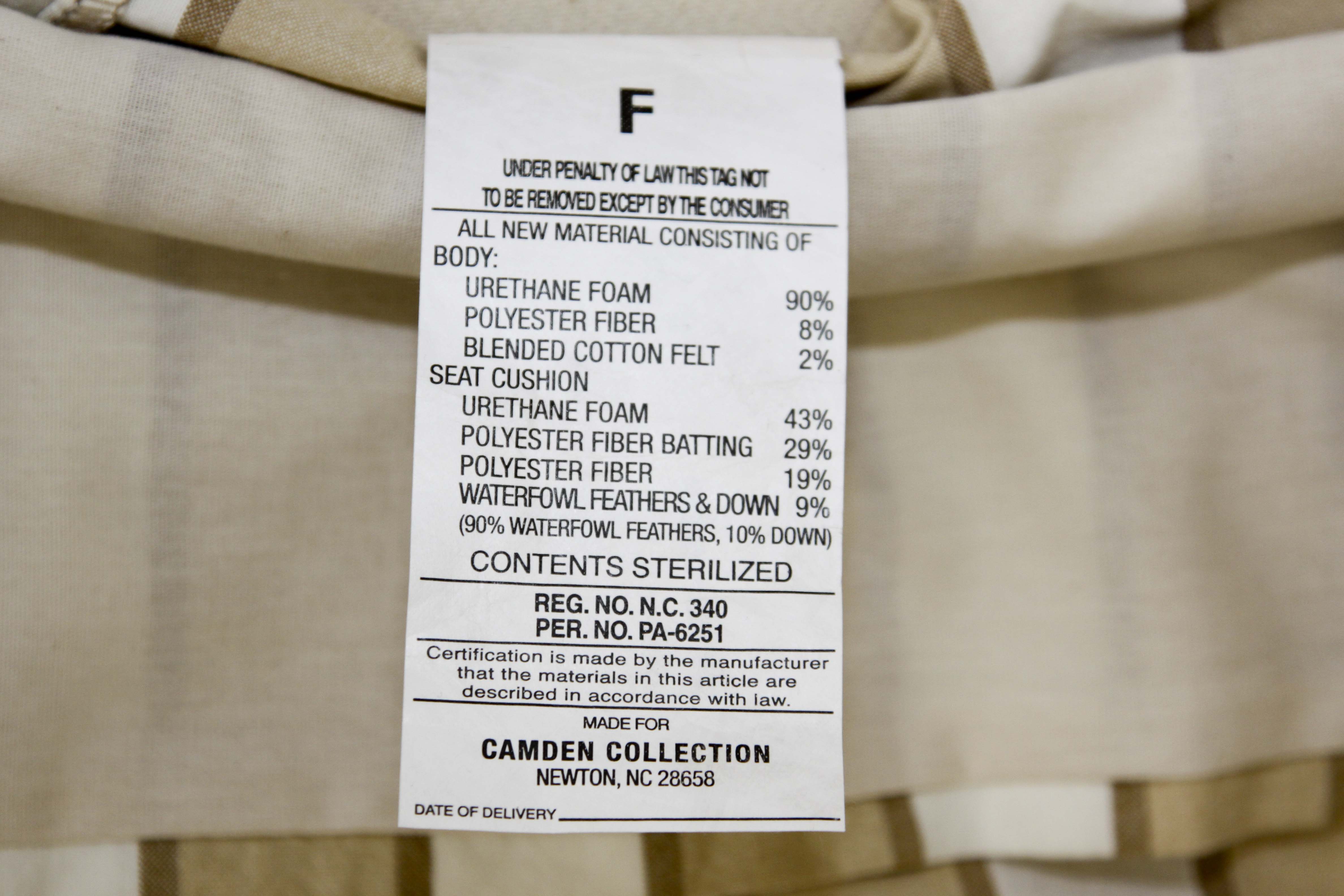 Slip Covered Sofa by Camden Collection