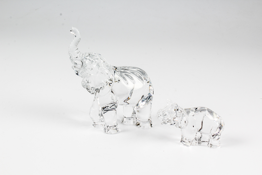 Waterford Crystal Elephant Figurines