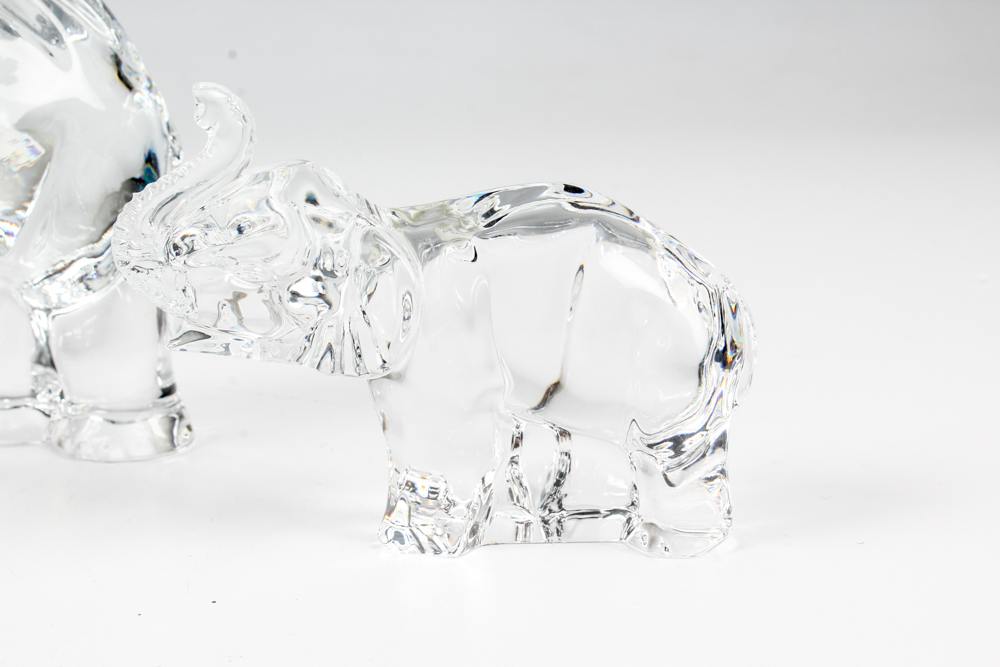 Waterford Crystal Elephant Figurines