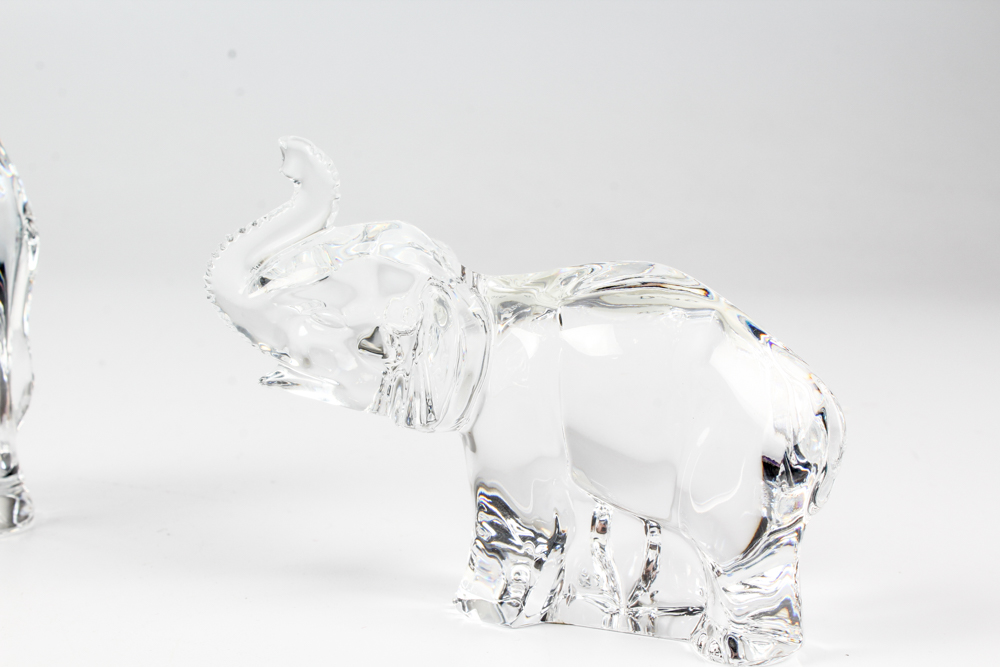 Waterford Crystal Elephant Figurines